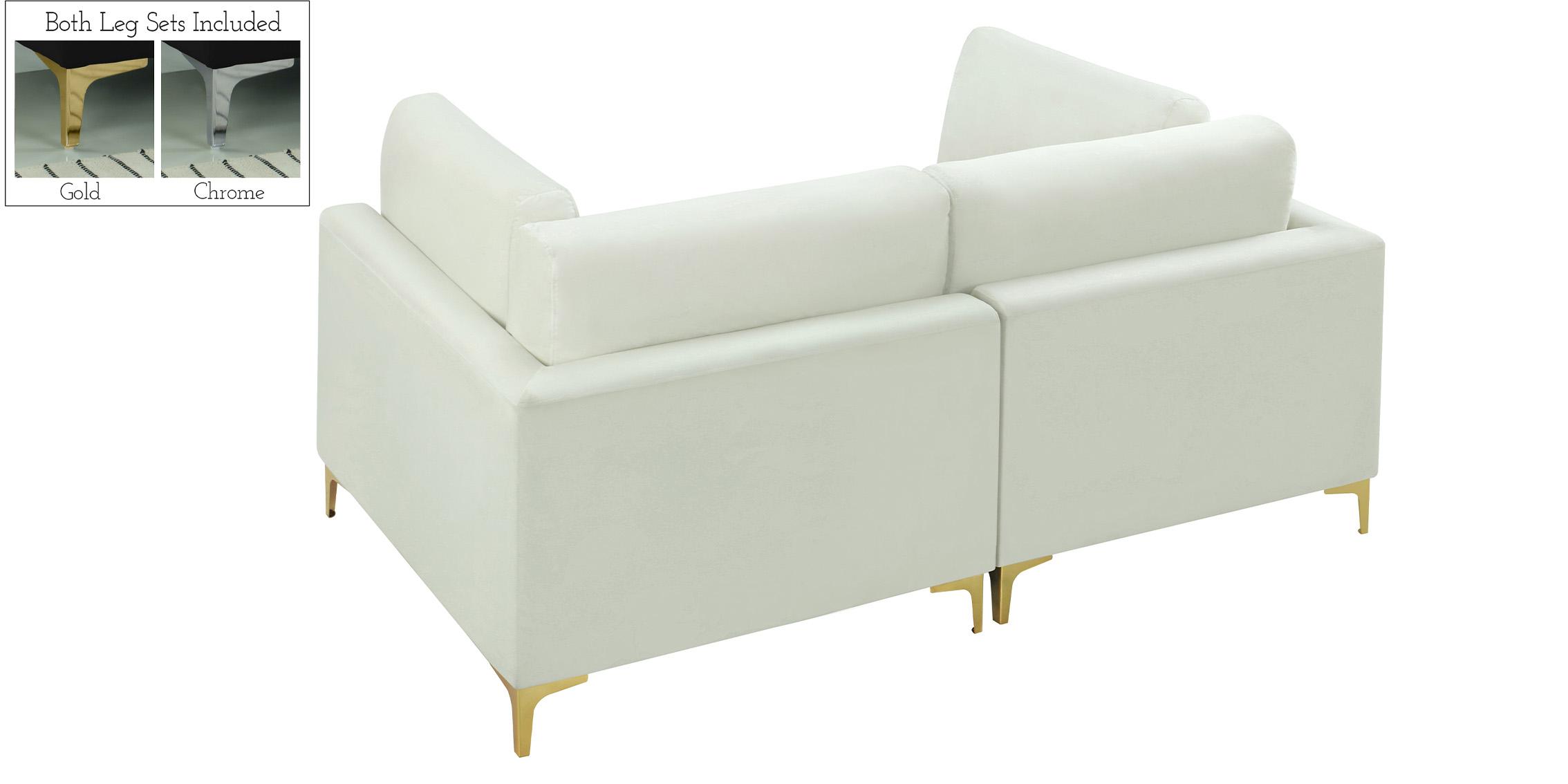 

        
Meridian Furniture JULIA 605Cream-S75 Modular Sofa Cream Velvet 753359809137
