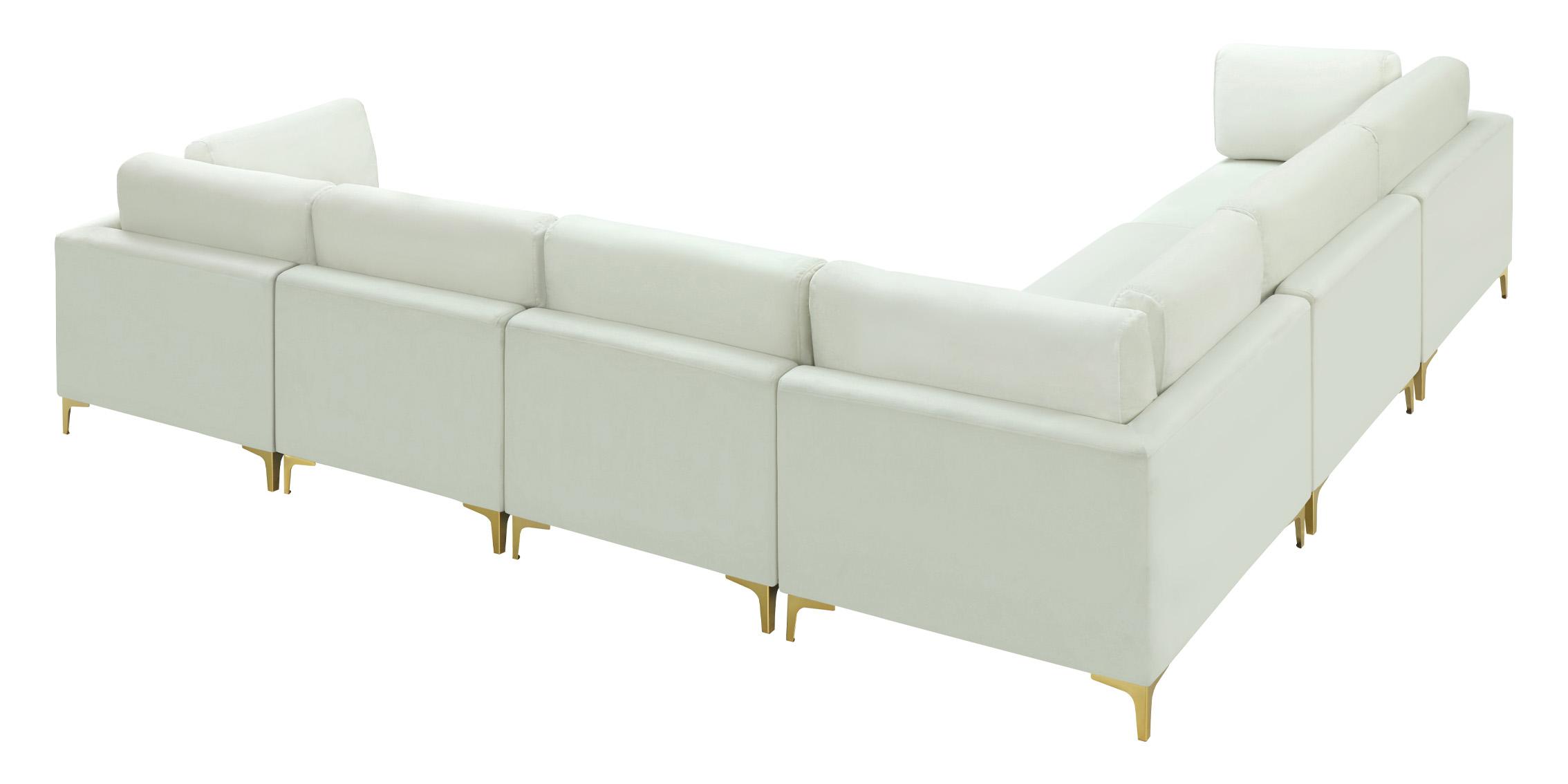 

        
Meridian Furniture JULIA 605Cream-Sec6A Modular Sectional Sofa Cream Velvet 753359809205
