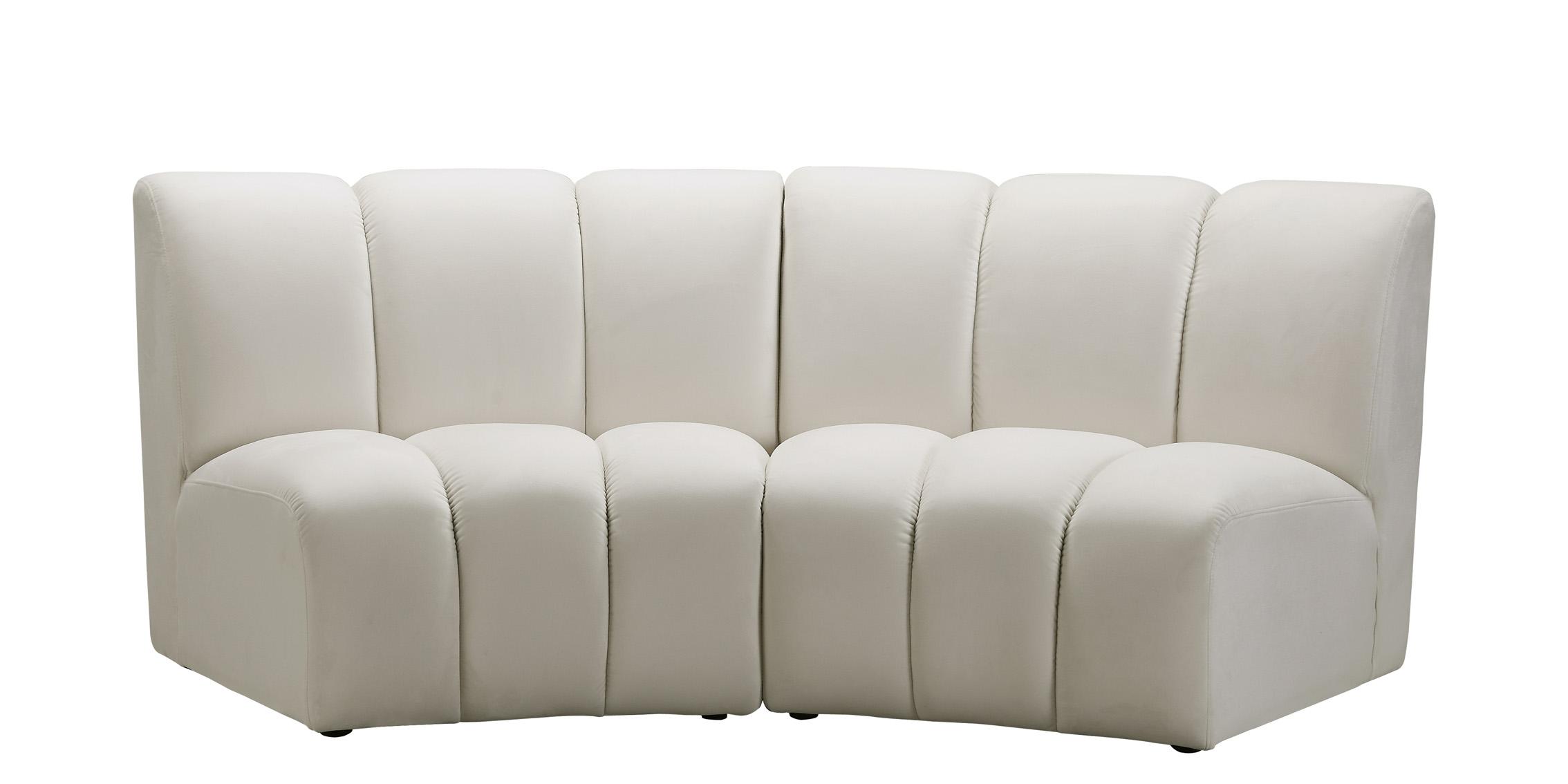 

        
Meridian Furniture INFINITY 638Cream-2PC Modular Sectional Sofa Cream Velvet 753359801582
