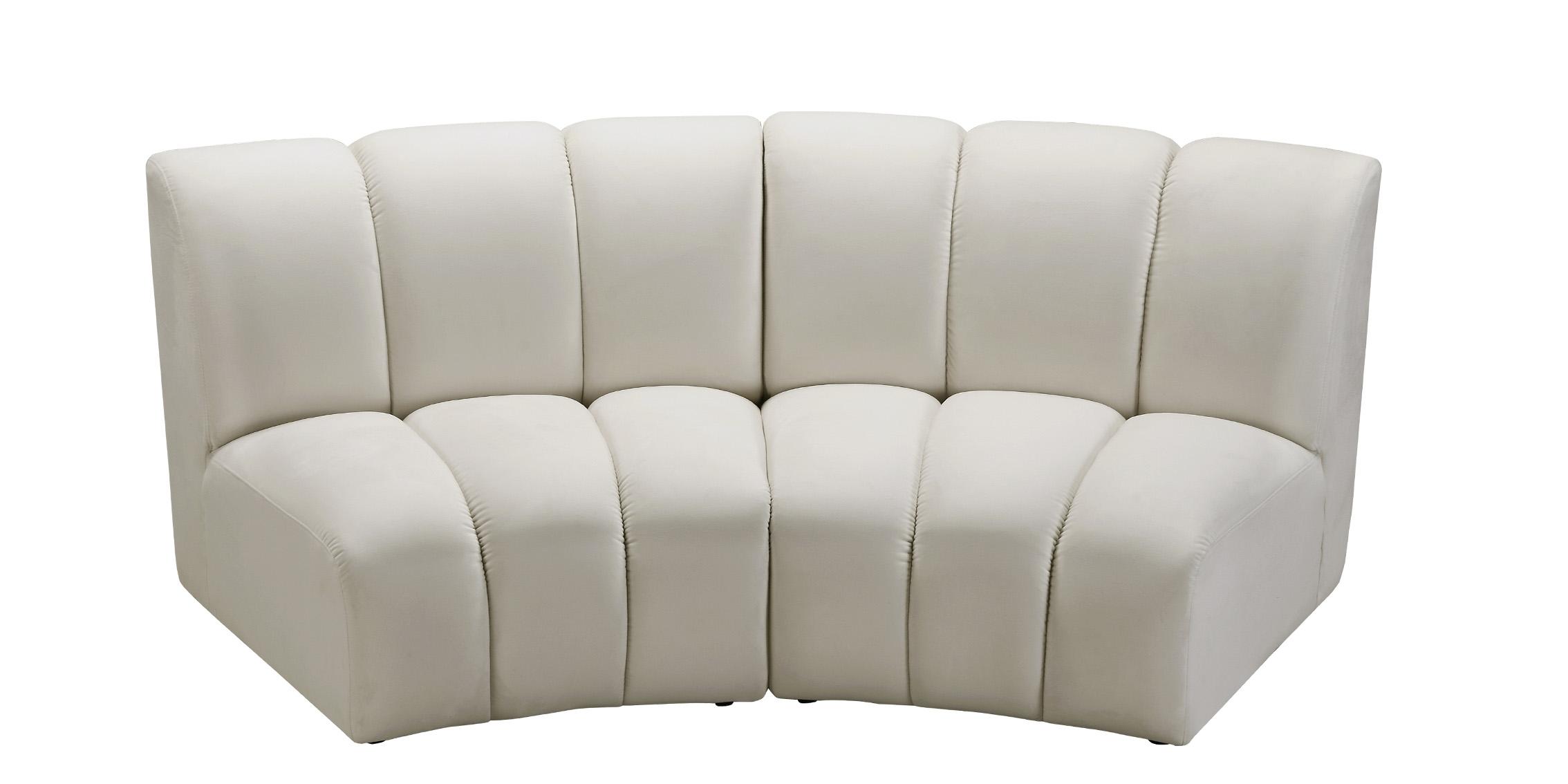 Meridian Furniture INFINITY 638Cream-2PC Modular Sectional Sofa
