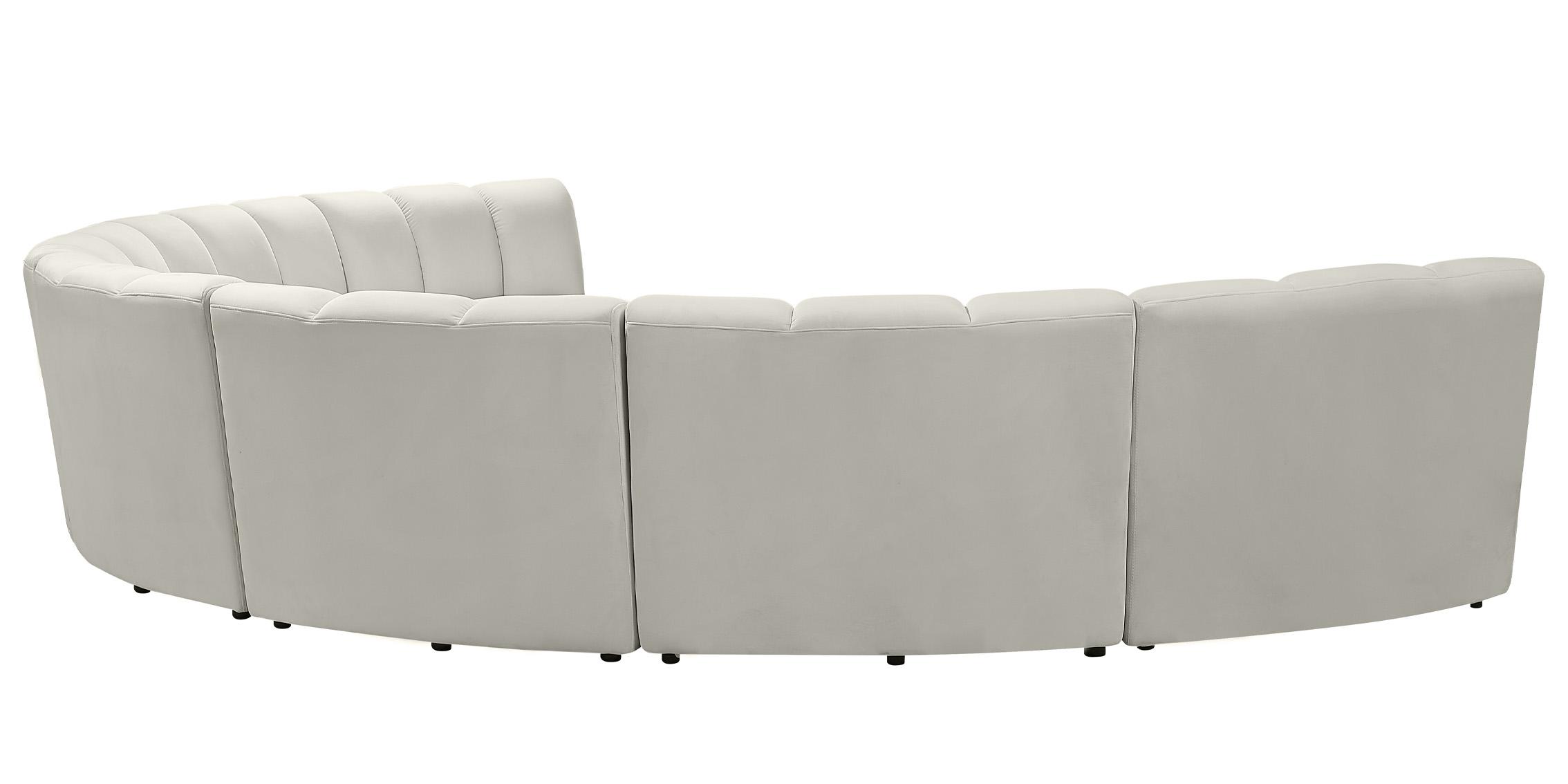 

    
638Cream-7PC Meridian Furniture Modular Sectional Sofa
