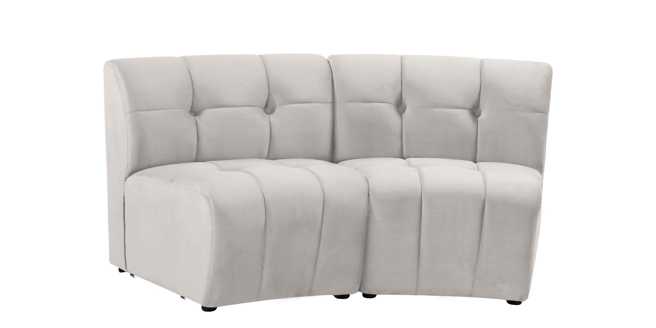 

        
Meridian Furniture LIMITLESS 645Cream-2PC Modular Sectional Sofa Cream Velvet 753359808031
