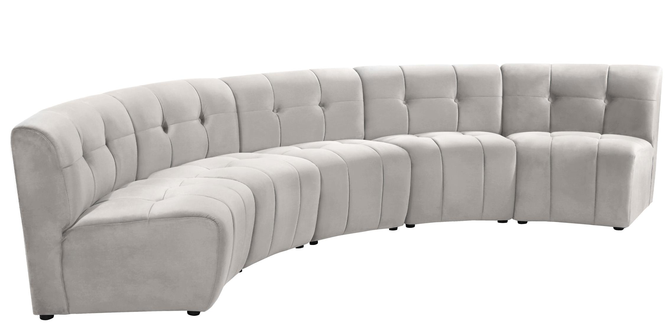 

        
Meridian Furniture LIMITLESS 645Cream-5PC Modular Sectional Sofa Cream Velvet 753359808062
