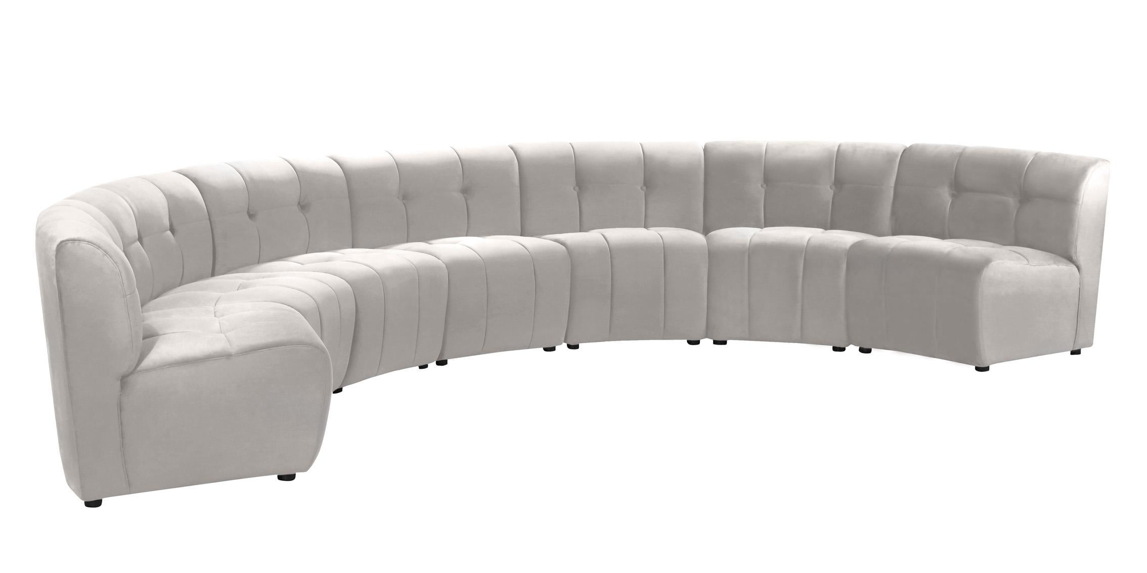 

        
Meridian Furniture LIMITLESS 645Cream-7PC Modular Sectional Sofa Cream Velvet 753359808086
