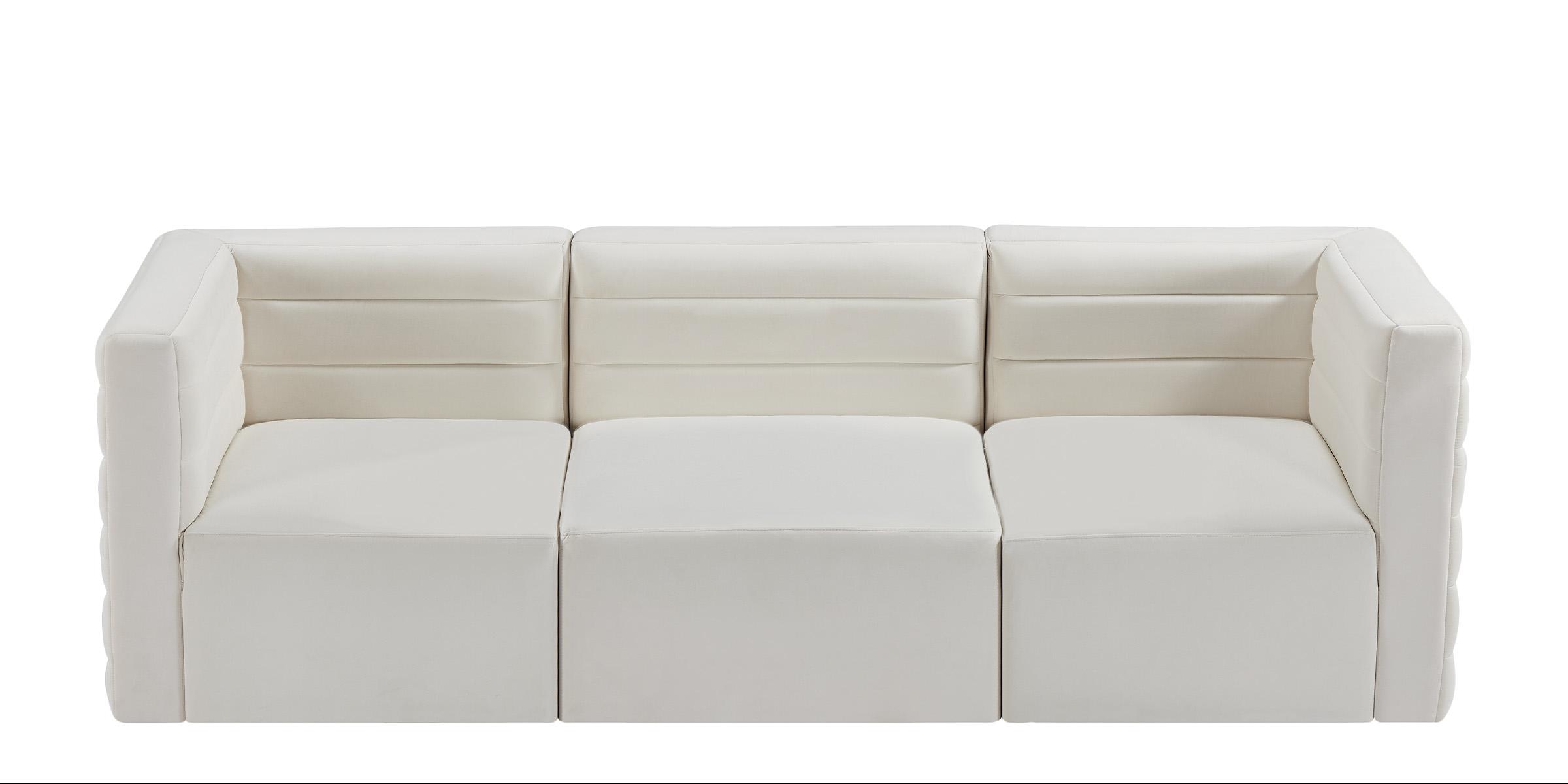 

        
Meridian Furniture Quincy 677Cream-S95 Modular Sofa Cream Velvet 94308261492
