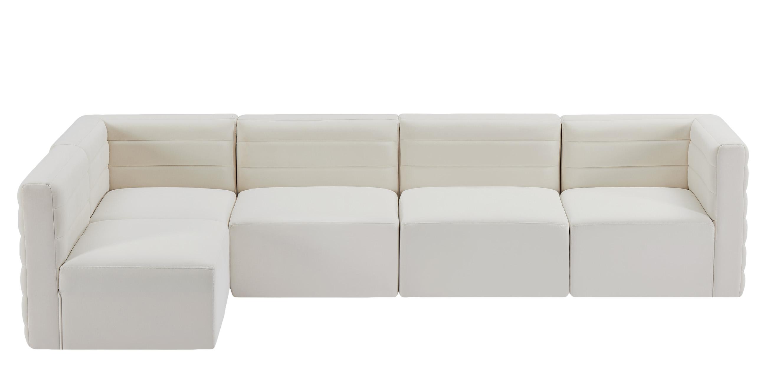 

        
Meridian Furniture Quincy 677Cream-Sec5A Modular Sectional Sofa Cream Velvet 94308261522
