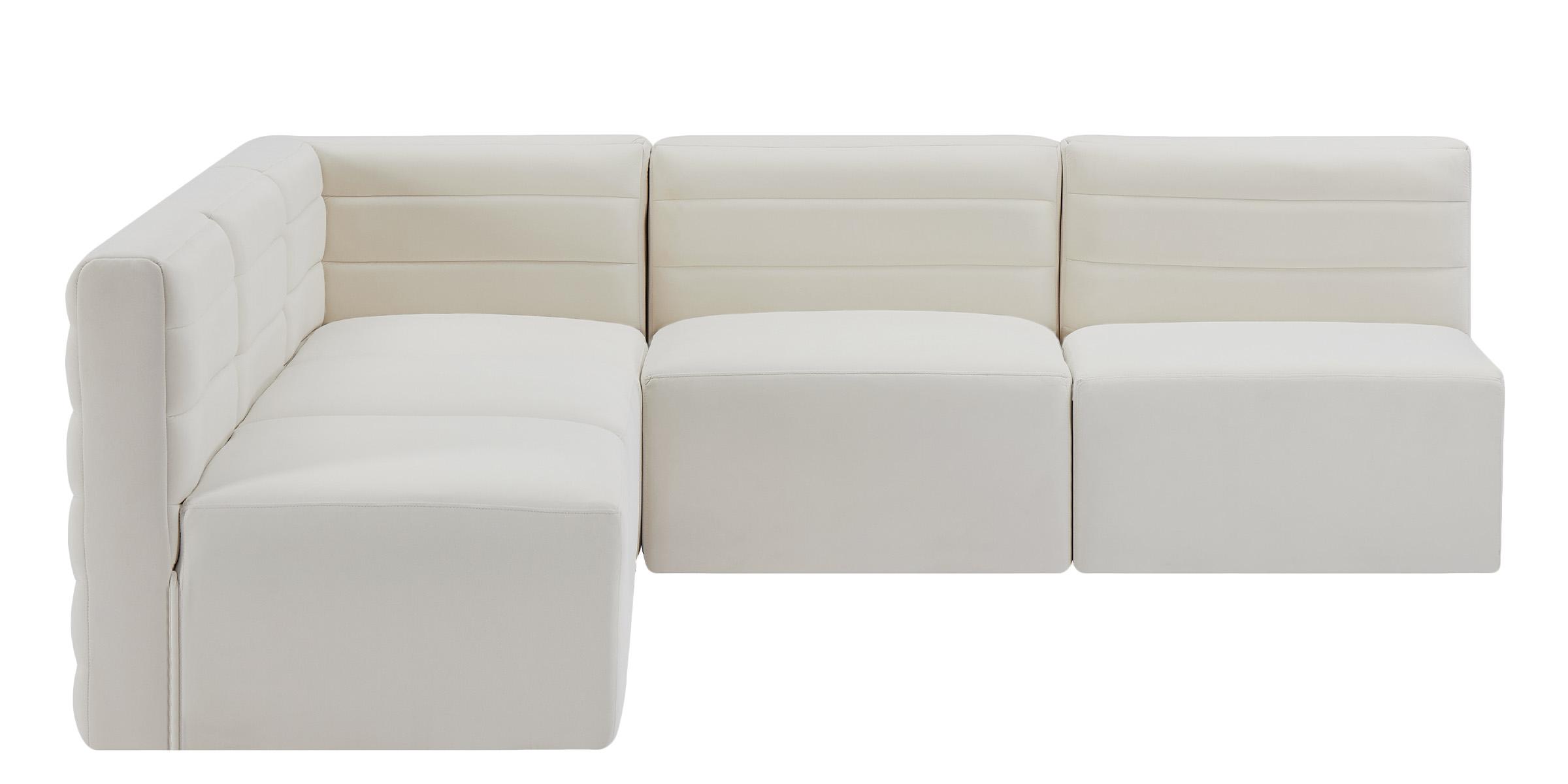 

        
Meridian Furniture Quincy 677Cream-Sec5B Modular Sectional Sofa Cream Velvet 94308261539
