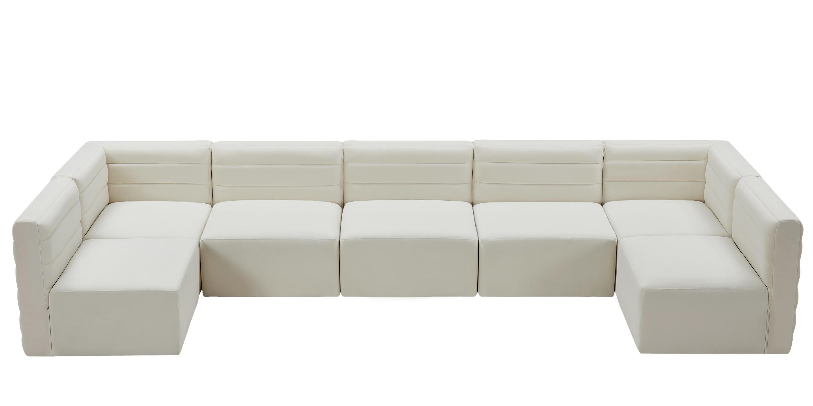 

        
Meridian Furniture Quincy 677Cream-Sec7B Modular Sectional Sofa Cream Velvet 94308261584
