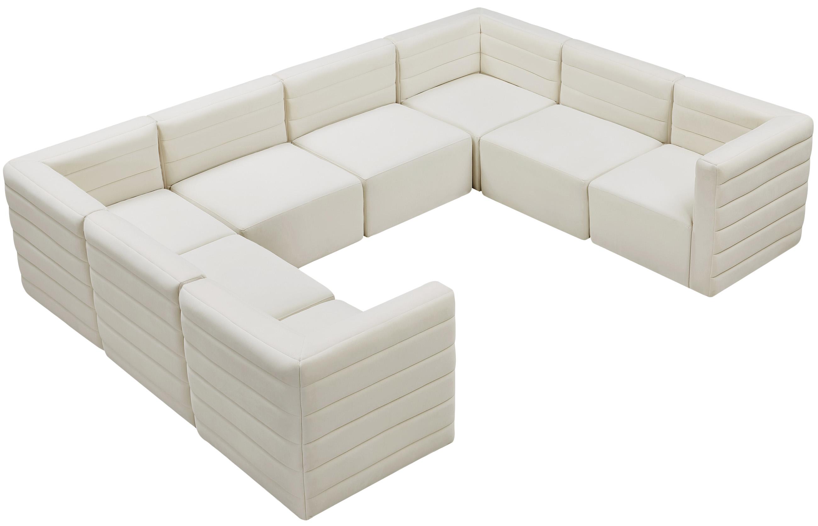

        
Meridian Furniture Quincy 677Cream-Sec8A Modular Sectional Sofa Cream Velvet 94308261591
