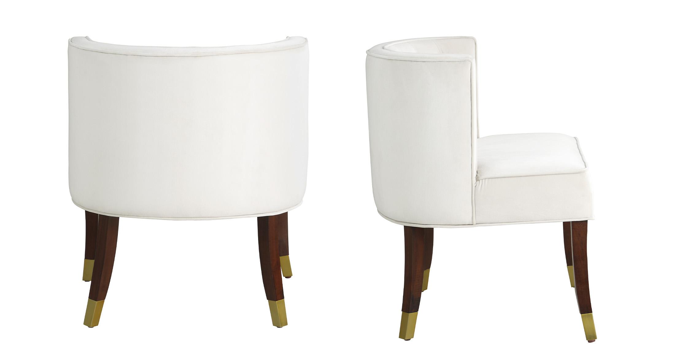 

        
Meridian Furniture PERRY 933Cream-C Dining Chair Set Cream/Espresso Velvet 753359804965
