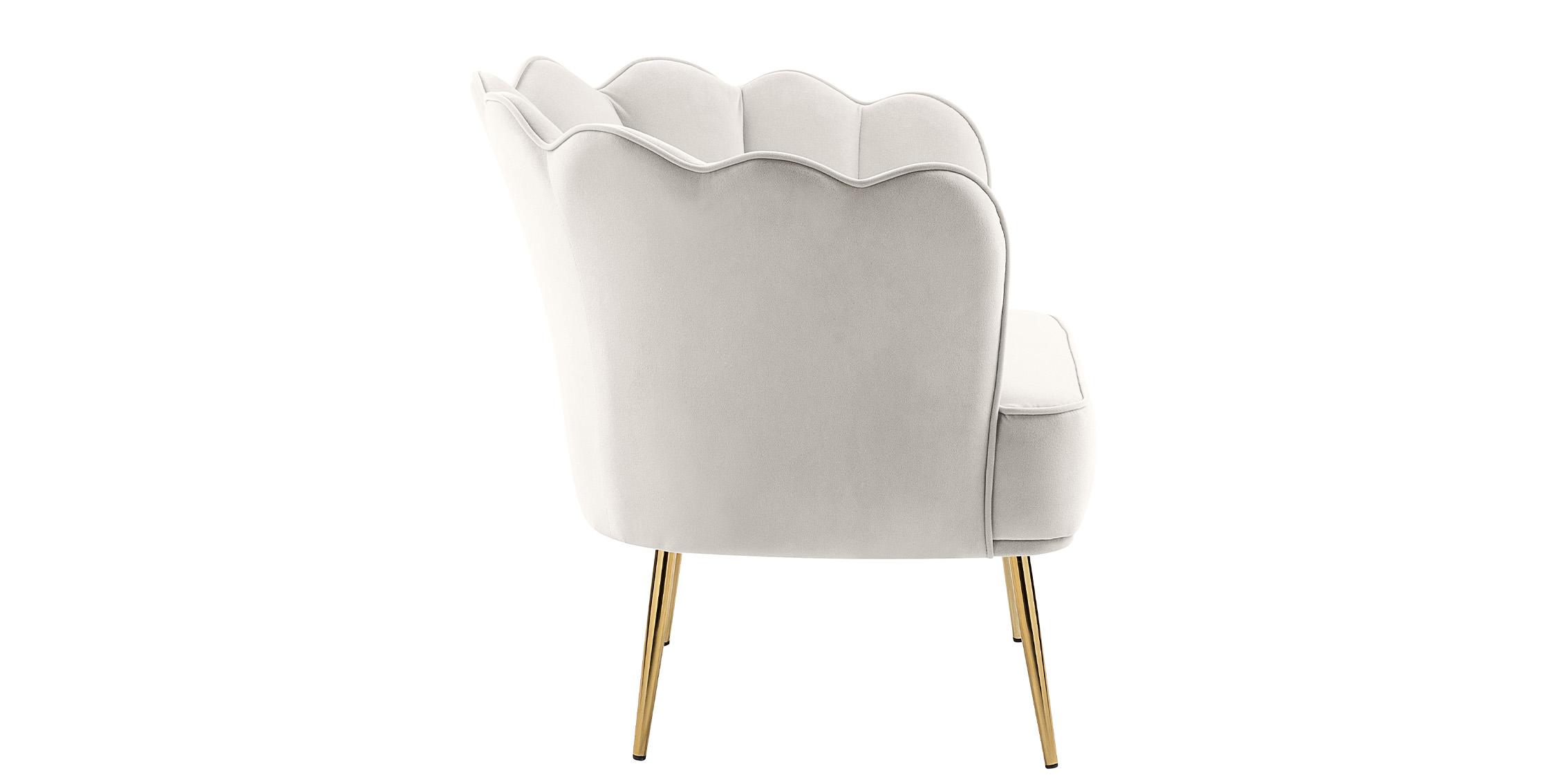 

        
Meridian Furniture JESTER 516Cream Accent Chair Cream/Gold Velvet 753359805085
