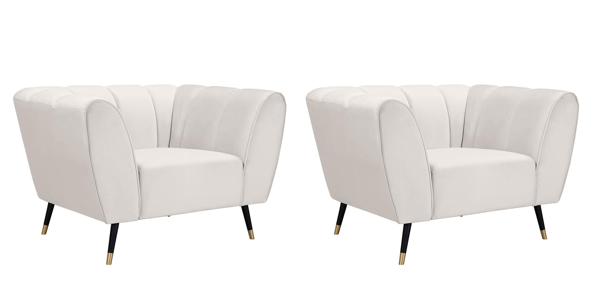 

        
Meridian Furniture BEAUMONT 626Cream-C Arm Chair Set Cream Velvet 753359804620
