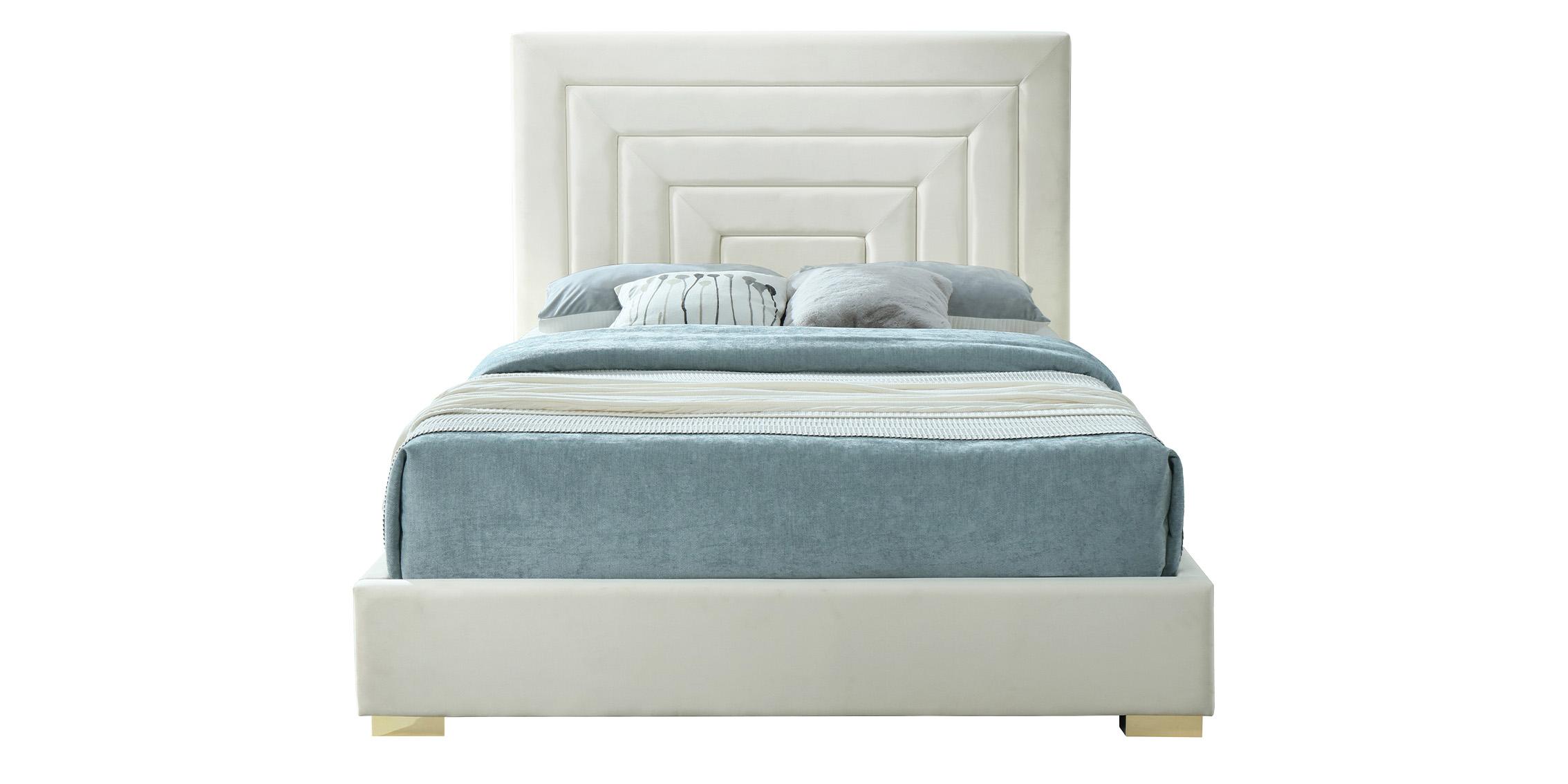 

        
Meridian Furniture NORA NoraCream-F Platform Bed Cream Fabric 094308250618
