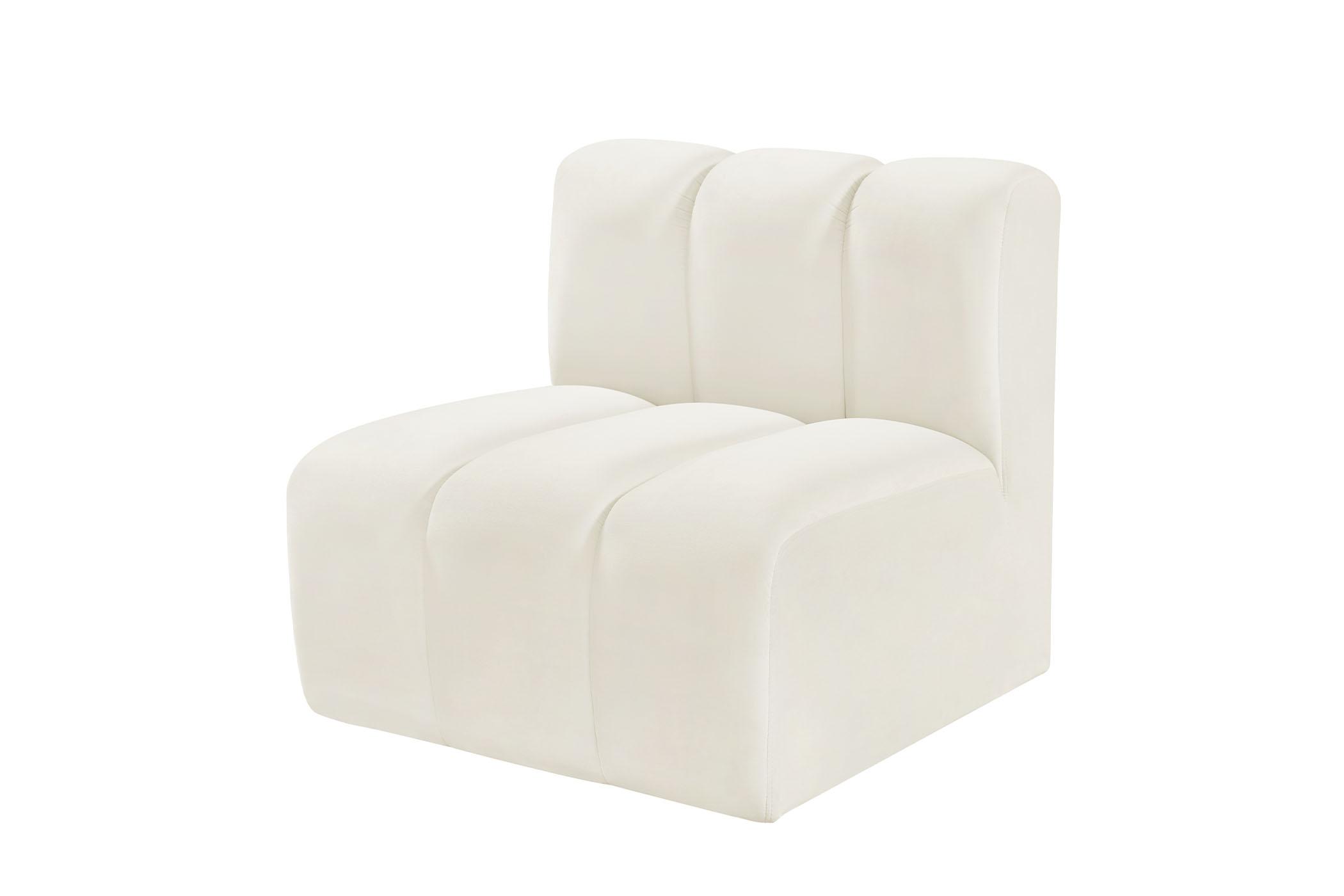 

    
Cream Velvet Channel Tufted Modular Chair ARC 103Cream-ST Meridian Contemporary
