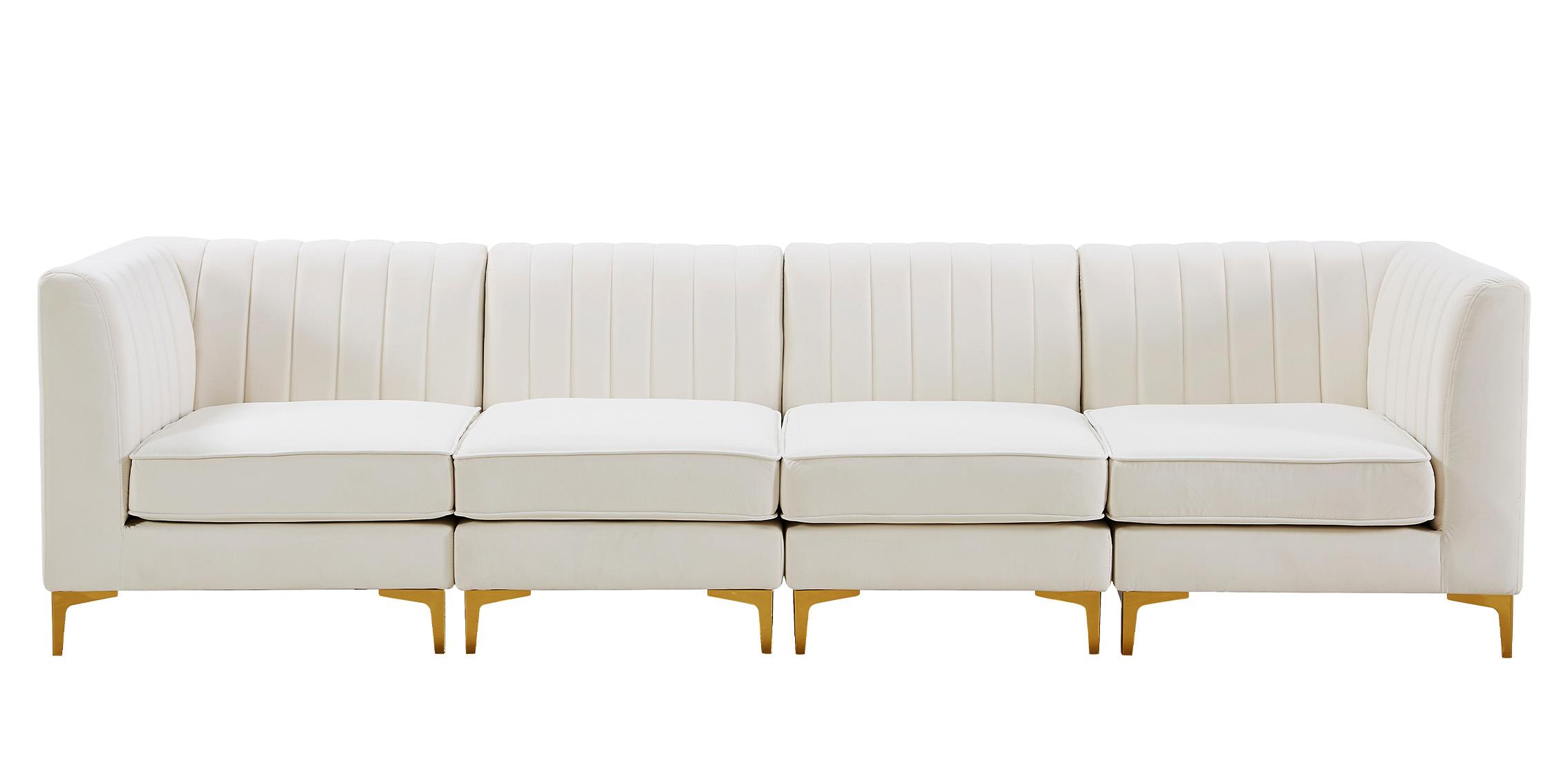 

        
Meridian Furniture ALINA 604Cream-S119 Modular Sectional Sofa Cream Velvet 94308258553

