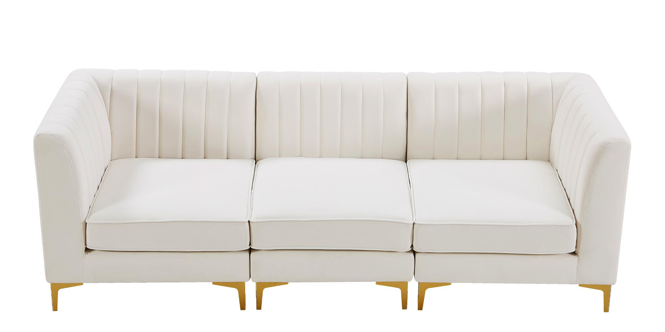 

        
Meridian Furniture ALINA 604Cream-S93 Modular Sectional Sofa Cream Velvet 94308258546
