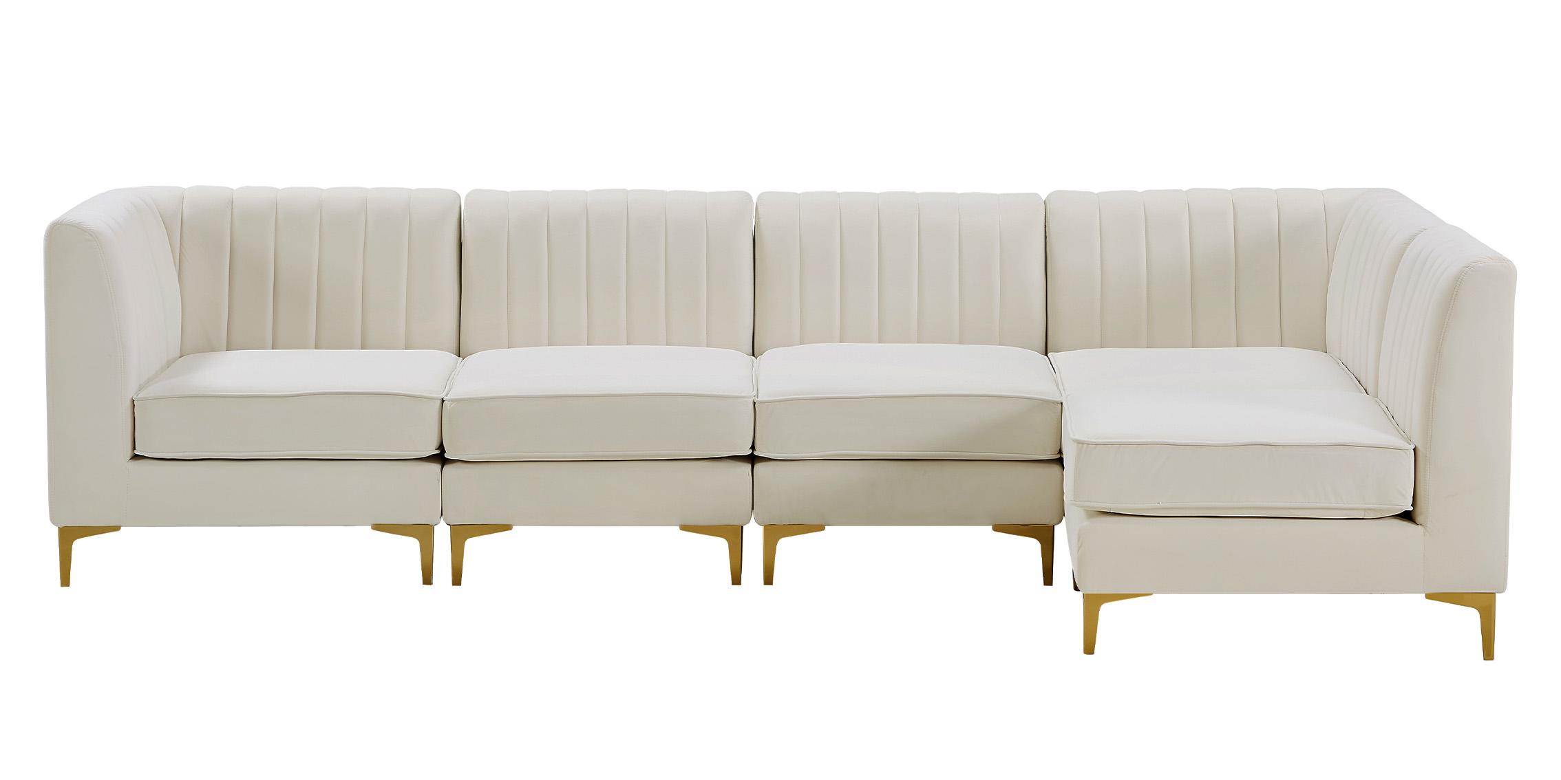 

        
Meridian Furniture ALINA 604Cream-Sec5B Modular Sectional Sofa Cream Velvet 94308258584
