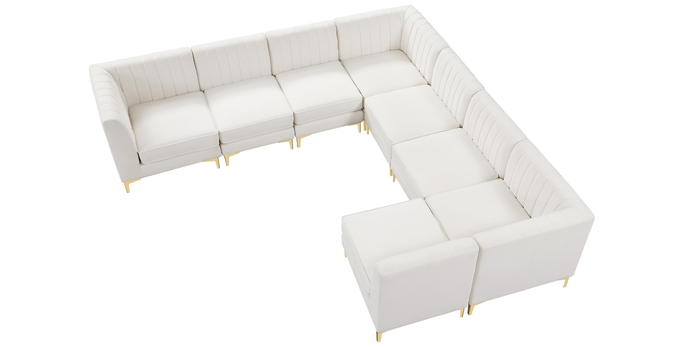 

        
Meridian Furniture ALINA 604Cream-Sec8A Modular Sectional Sofa Cream Velvet 94308258638
