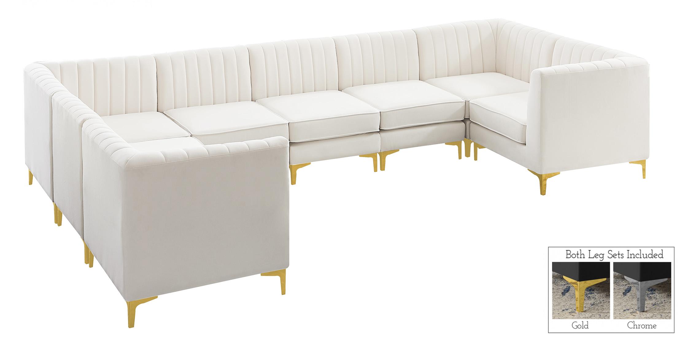 

    
604Cream-Sec8C Meridian Furniture Modular Sectional Sofa
