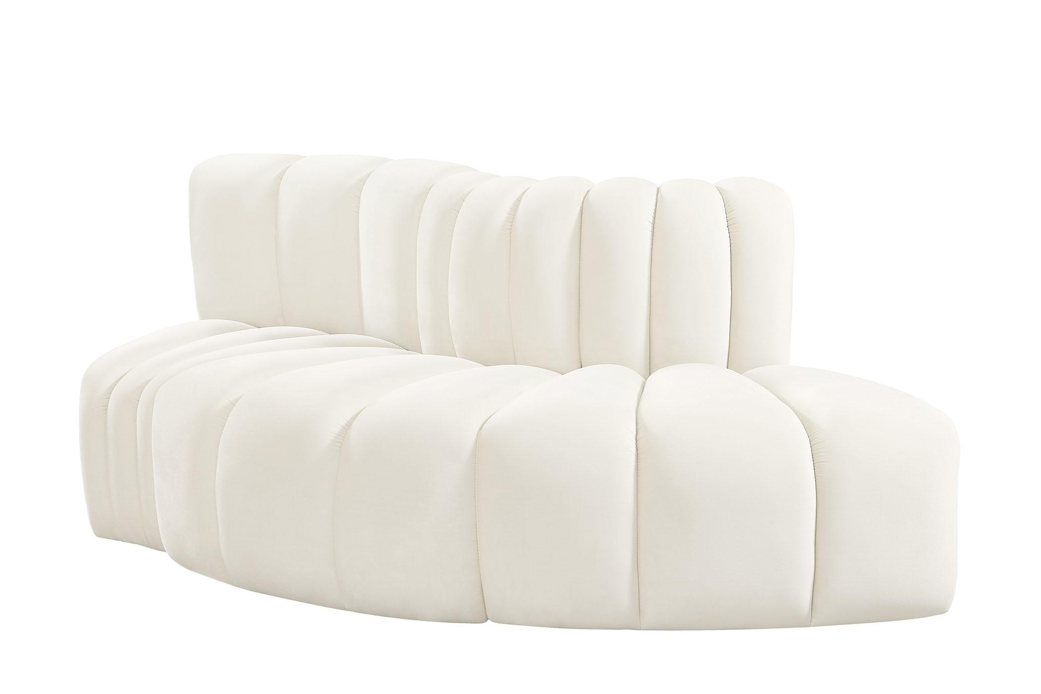 

        
Meridian Furniture ARC 103Cream-S3E Modular Sectional Sofa Cream Velvet 094308298412
