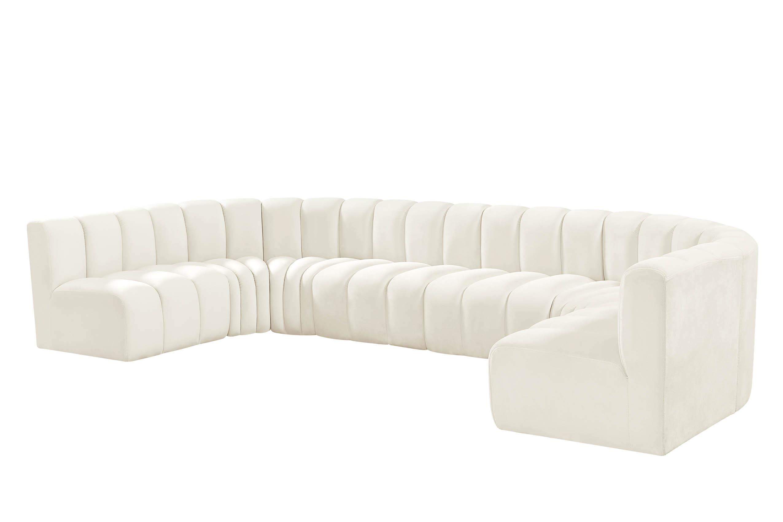 

    
103Cream-S8A Meridian Furniture Modular Sectional Sofa
