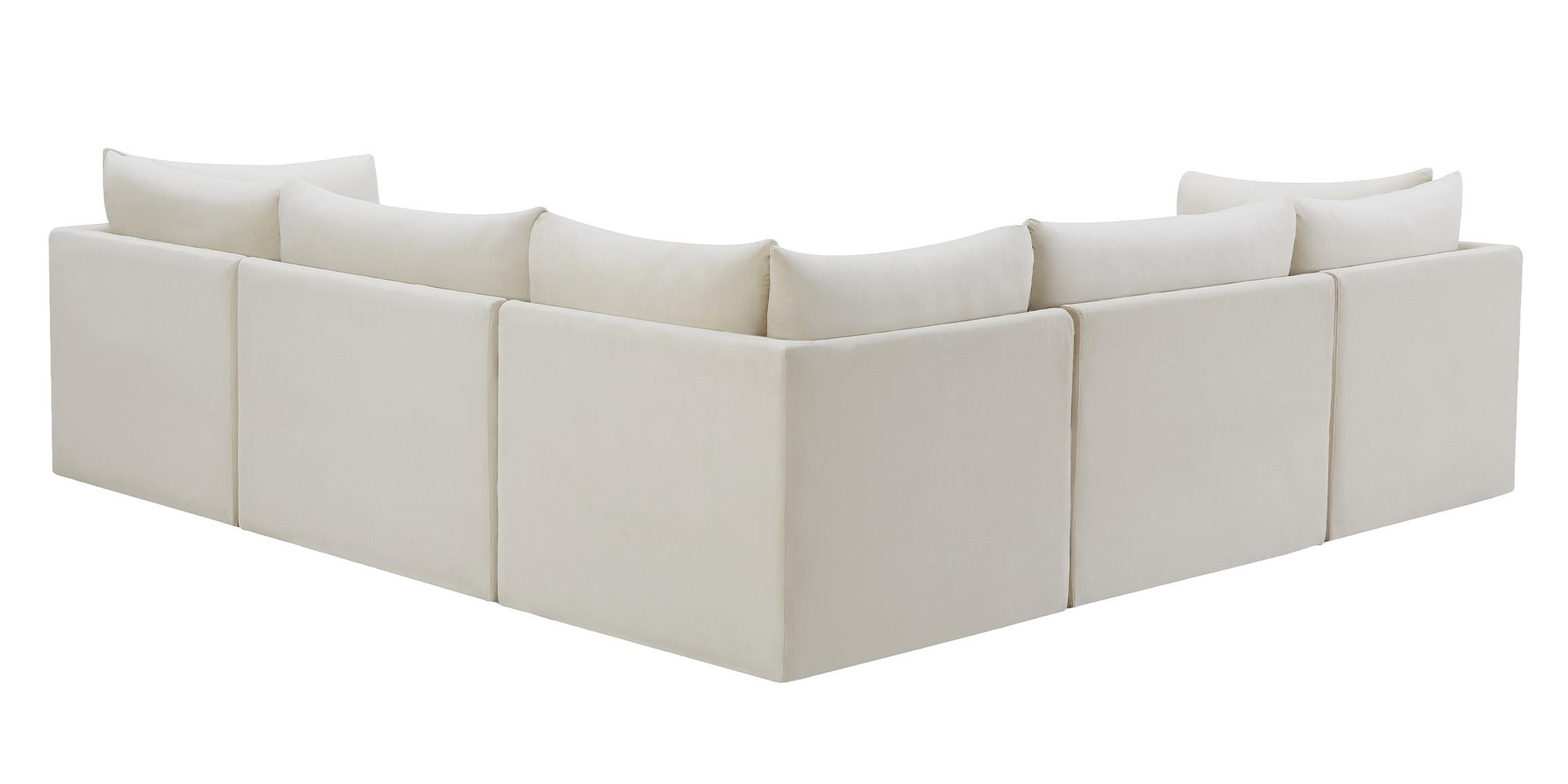 

        
Meridian Furniture JACOB 649Cream-Sec5C Modular Sectional Sofa Cream Velvet 94308259376
