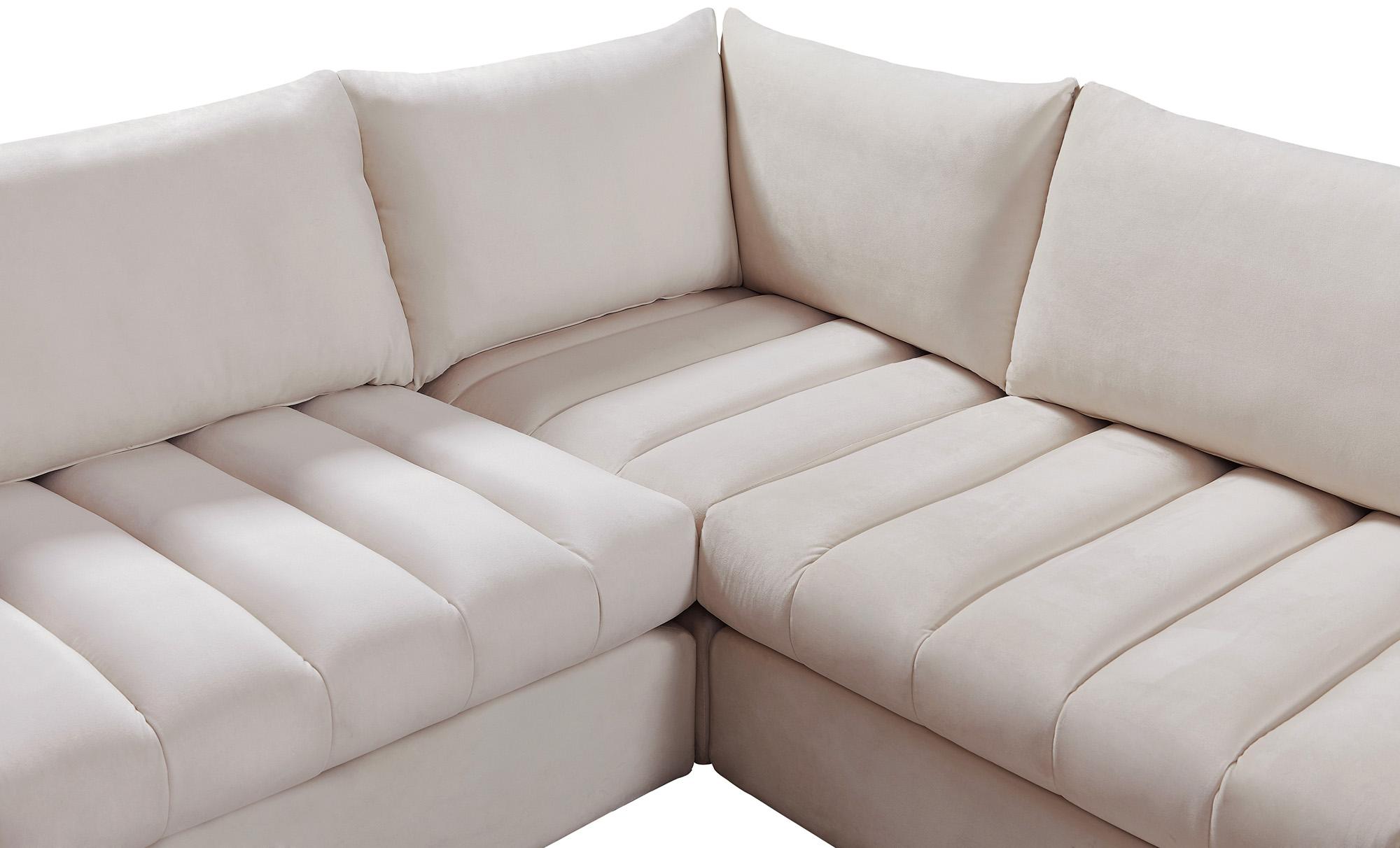 

        
Meridian Furniture JACOB 649Cream-Sec7A Modular Sectional Sofa Cream Velvet 94308259406
