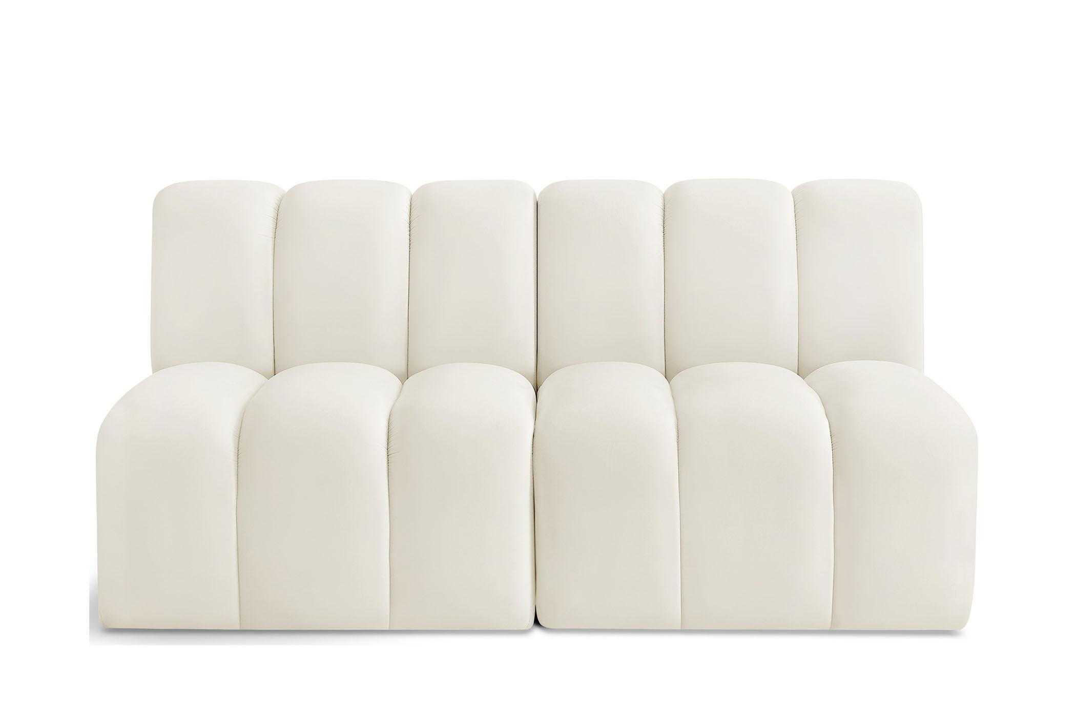

        
Meridian Furniture ARC 103Cream-S2A Modular Sofa Cream Velvet 094308298351
