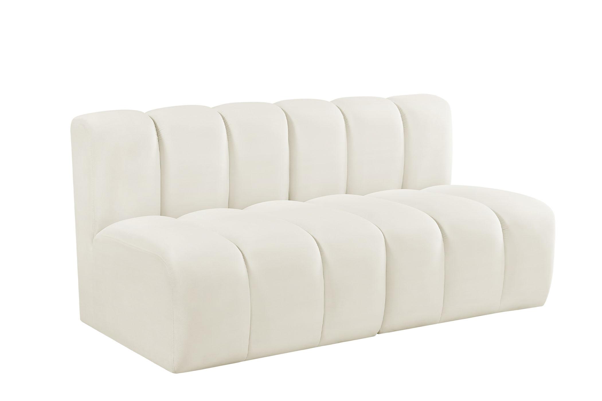 Contemporary, Modern Modular Sofa ARC 103Cream-S2A 103Cream-S2A in Cream Velvet