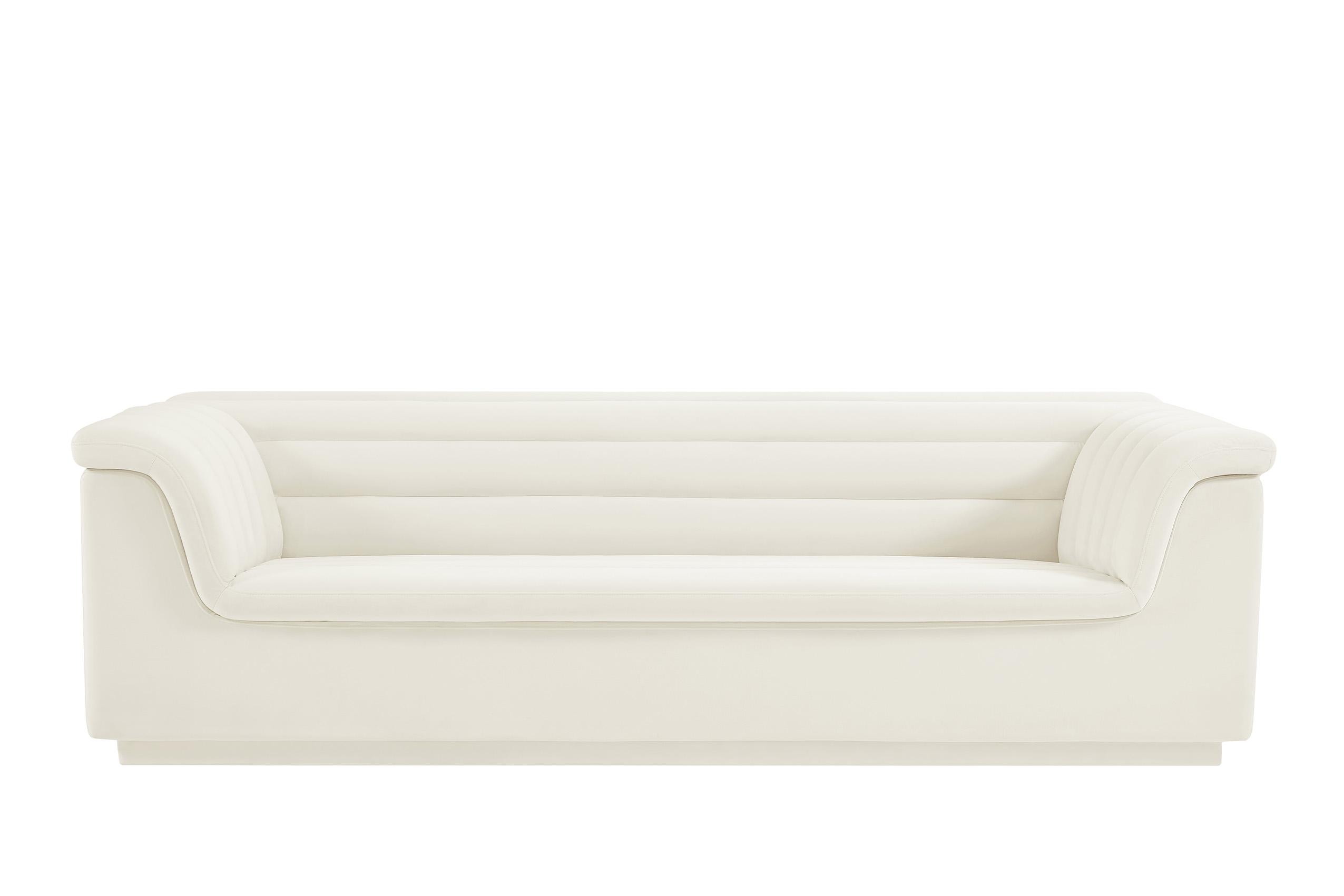 

    
 Order  Cream Velvet Channel Tufted Sofa Set 2Pcs CASCADE 192Cream-S Meridian Modern
