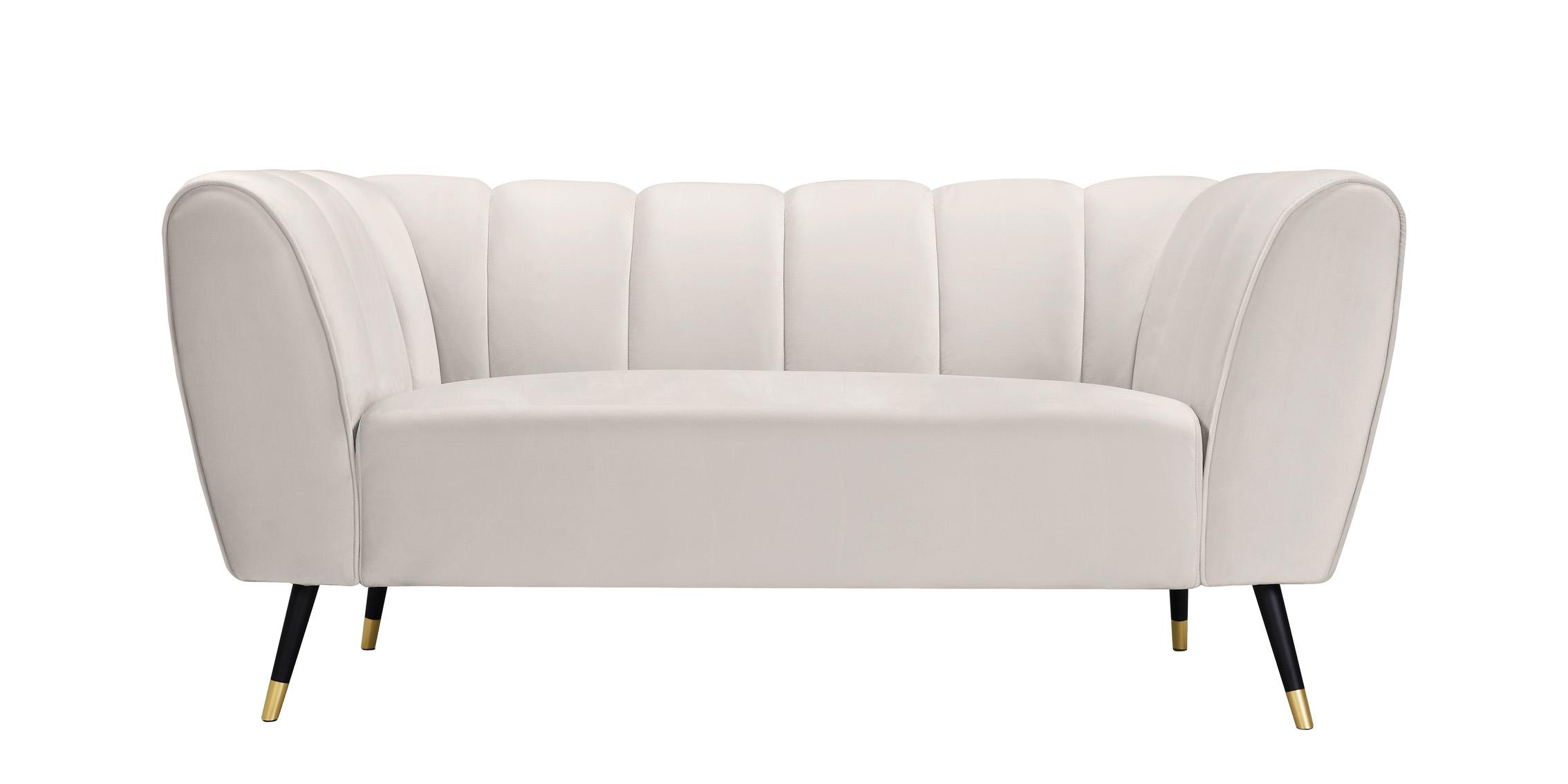 

    
626Cream-S-Set-3 Cream Velvet Channel Tufted Sofa Set 3Pcs BEAUMONT 626Cream Meridian Modern

