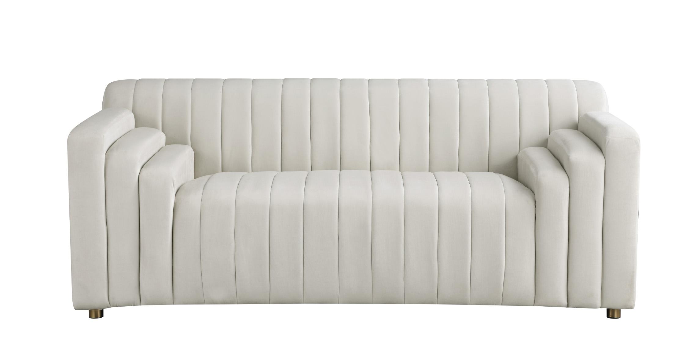 

    
637Cream-S-Set-3 Cream Velvet Channel Tufted Sofa Set 3Pcs NAYA 637Cream-S Meridian Contemporary
