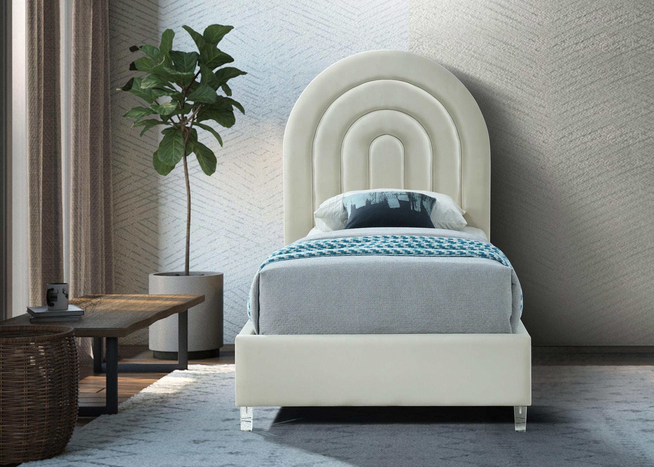

    
Meridian Furniture RAINBOW RainbowCream-T Platform Bed Cream RainbowCream-T
