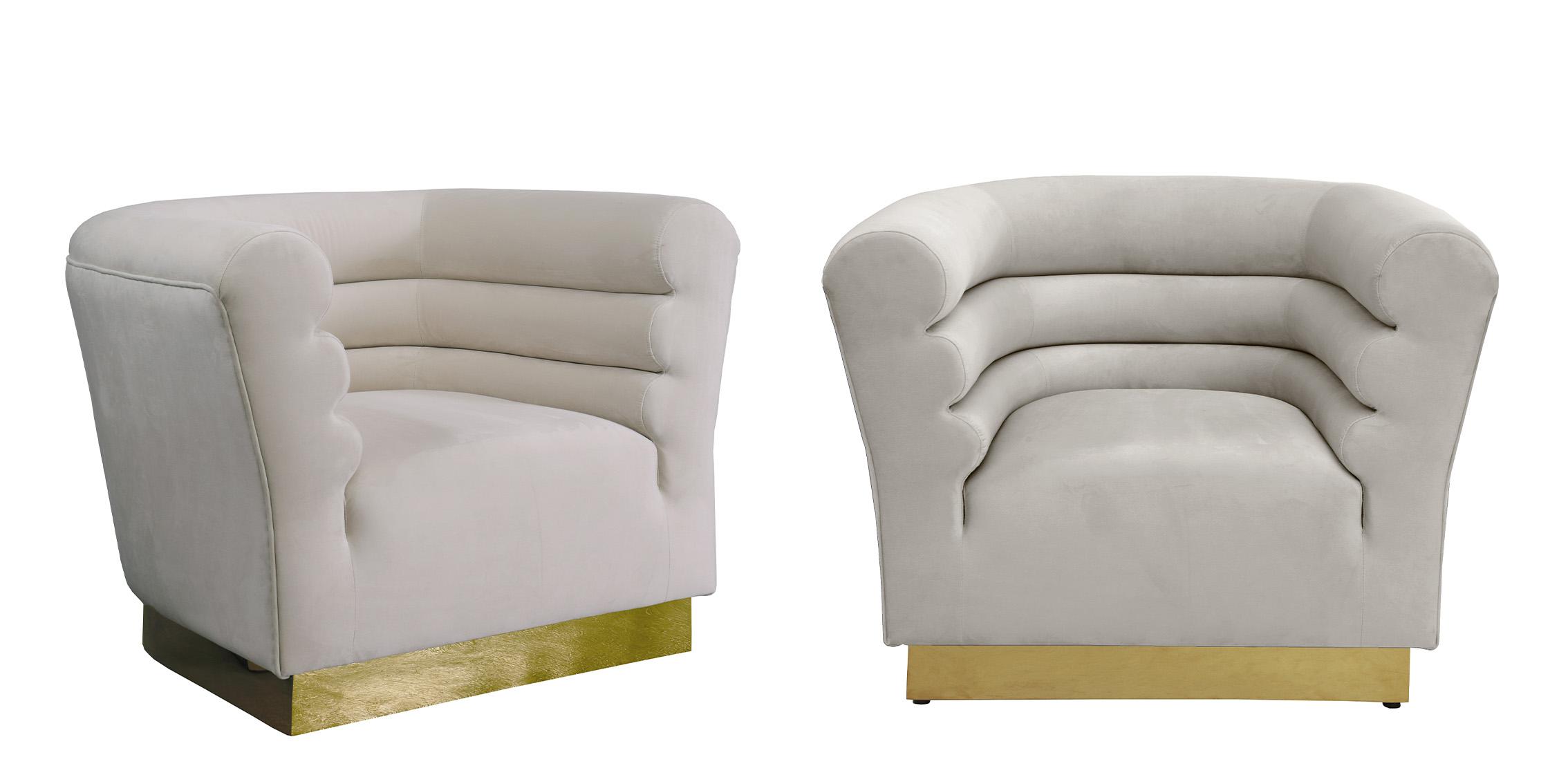 

    
Cream Velvet Channel Tufting Chair Set 2Pcs BELLINI 669Cream-C Meridian Modern
