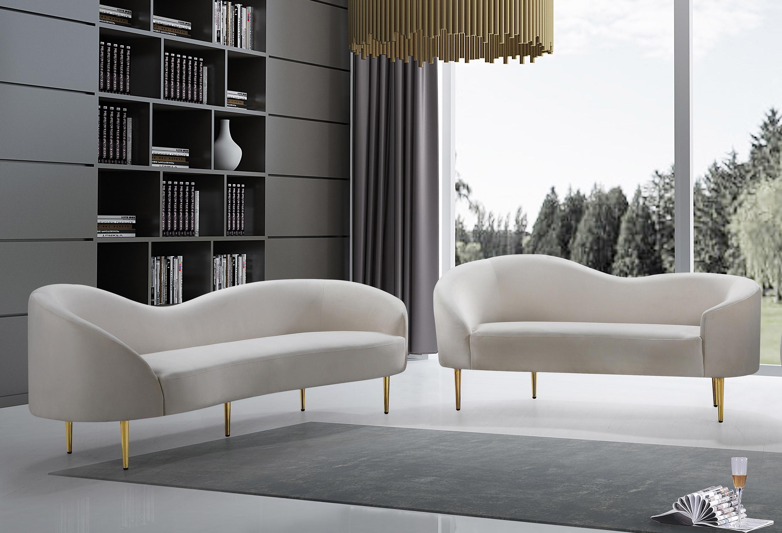 

    
659Cream-S Meridian Furniture Sofa
