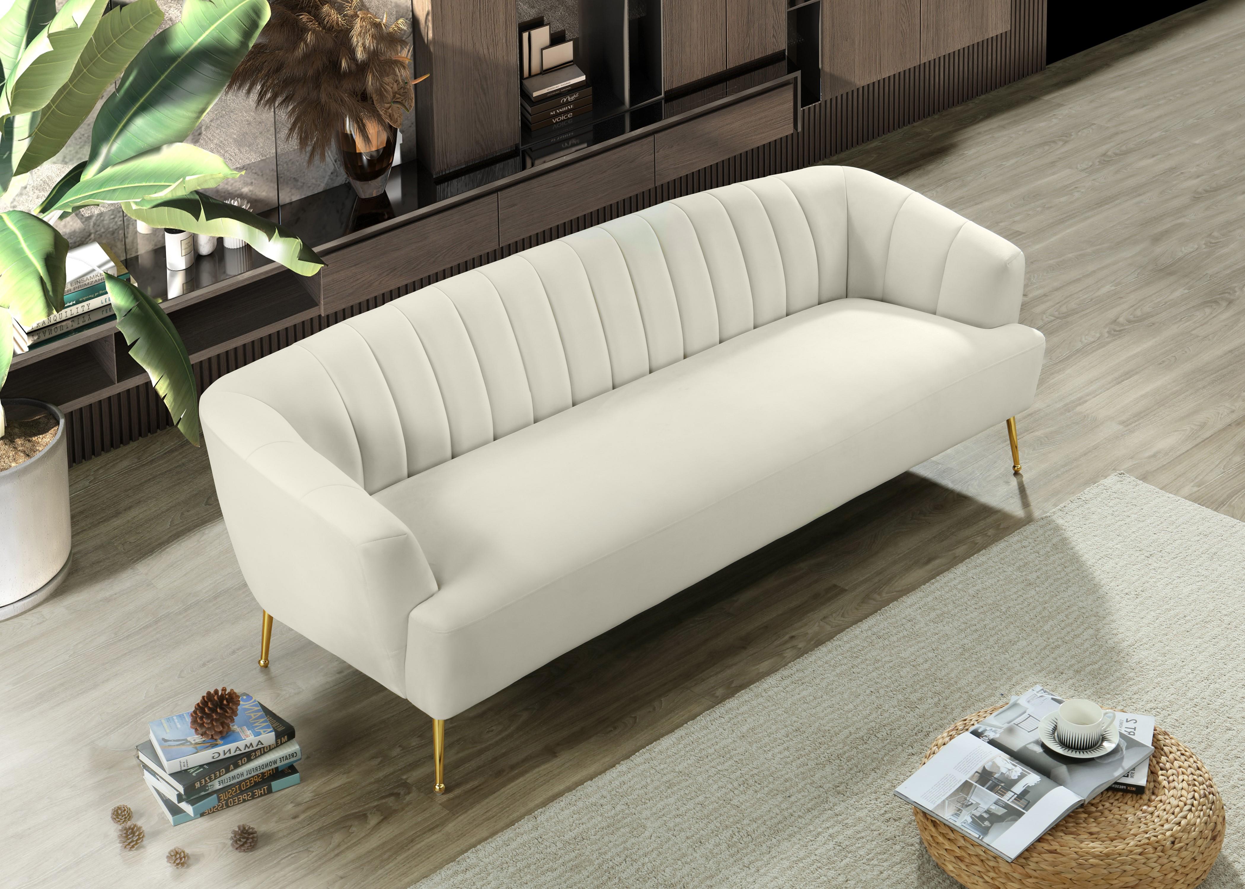 

        
Meridian Furniture TORI 657Cream-S Sofa Cream/Gold Velvet 704831407549
