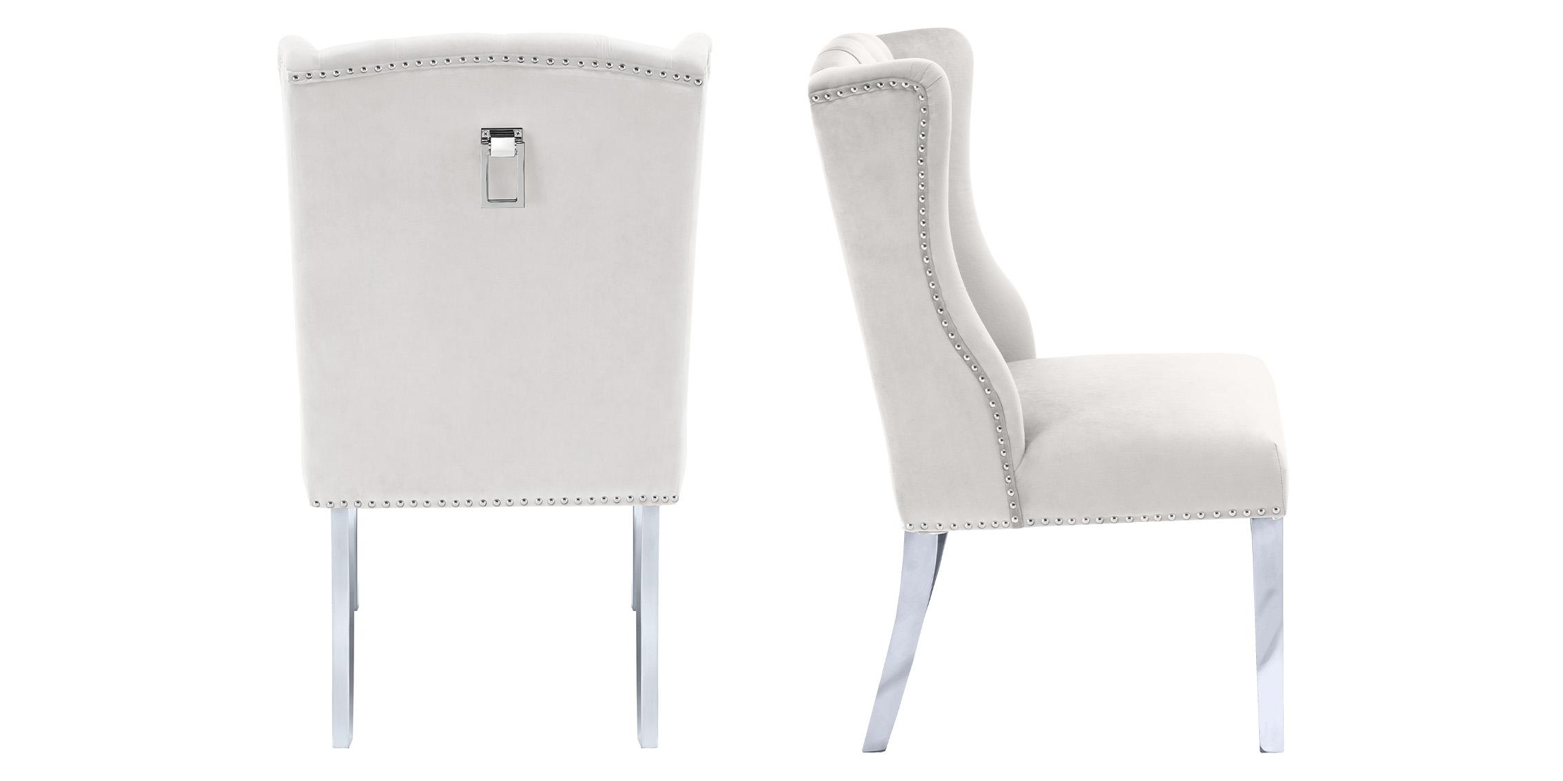 

        
Meridian Furniture SURI 809Cream-C Dining Chair Set Cream Velvet 094308255330
