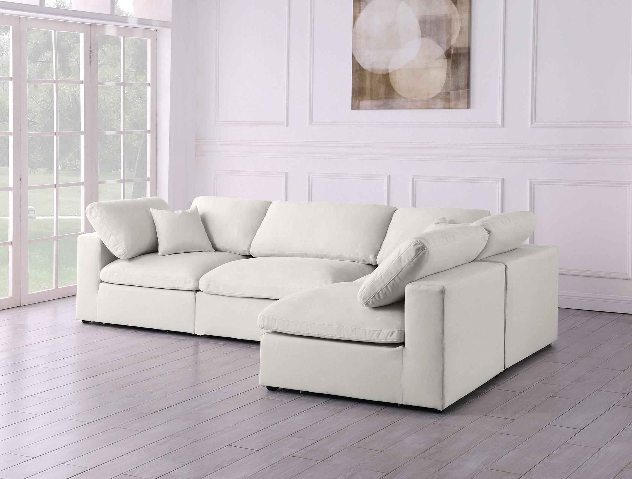 

    
602Cream-Sec4B Meridian Furniture Sectional Sofa
