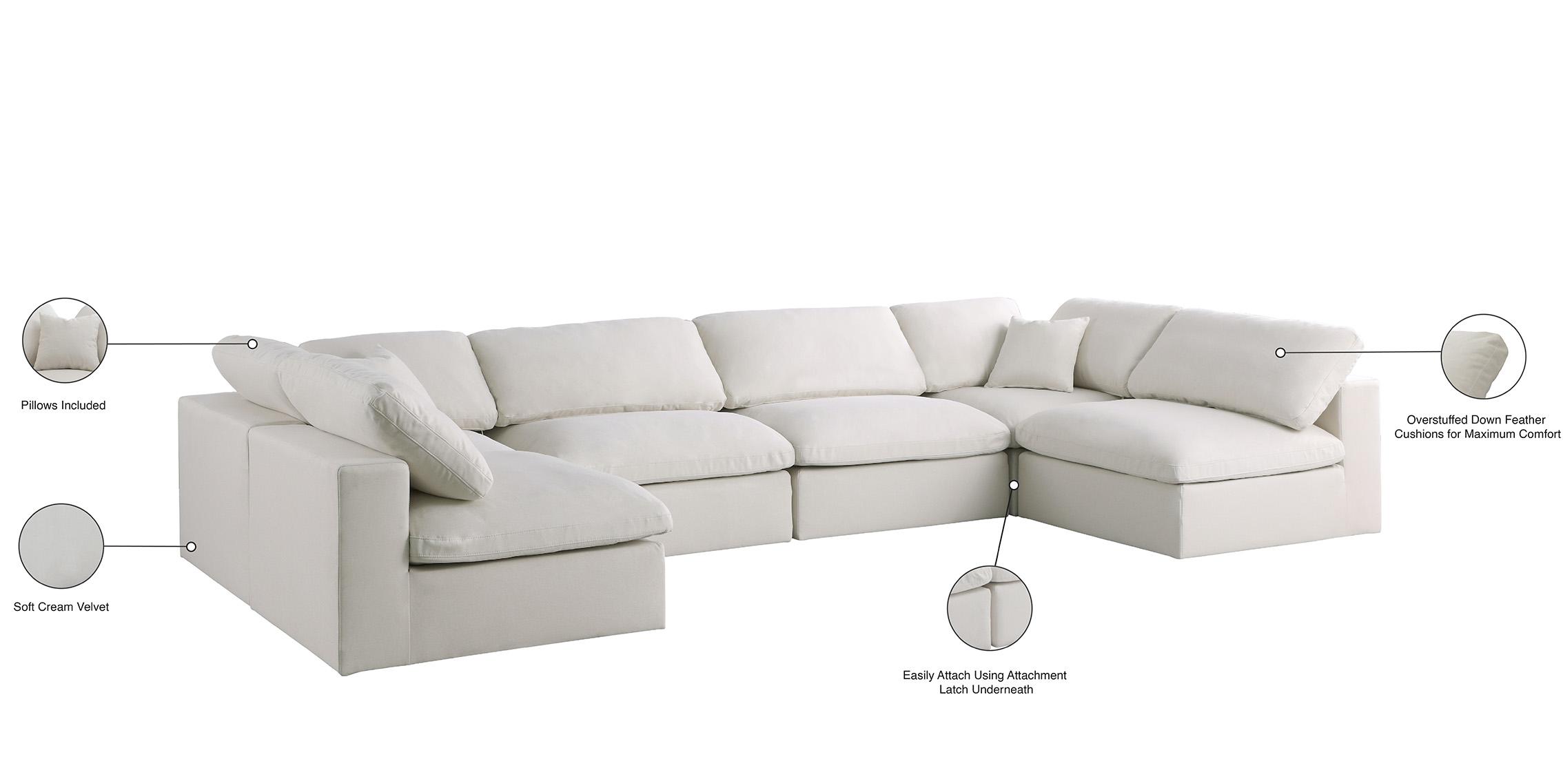 

        
Meridian Furniture 602Cream-Sec6D Modular Sectional Sofa Cream Fabric 094308257822
