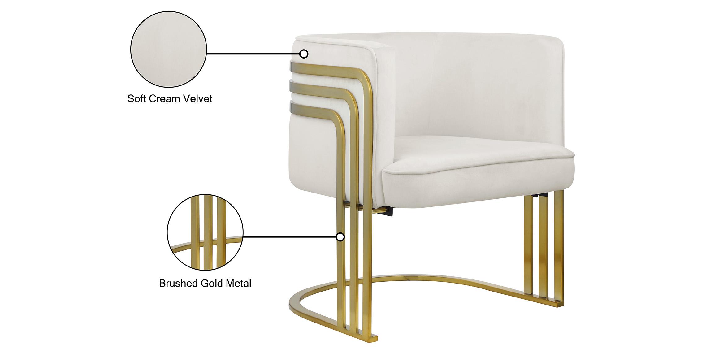 

        
094308252438Cream Velvet & Gold Accent Chair Set 2Pcs RAYS 533Cream Meridian Modern
