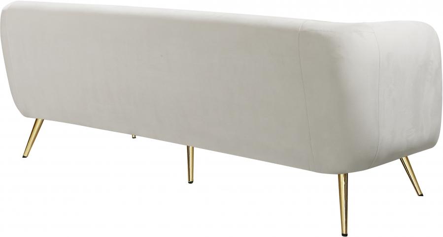 

        
Meridian Furniture Harlow Sofa Loveseat and Chair Set Chrome/Cream/Gold Velvet 704831402711
