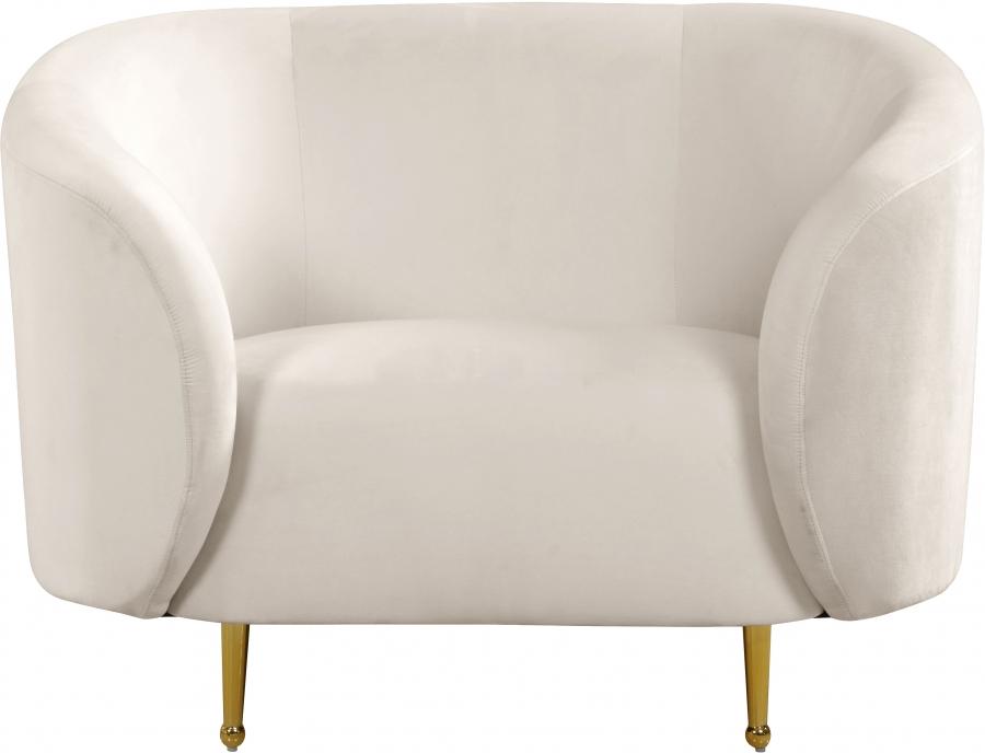 

    
611Cream-Set-3 Meridian Furniture Sofa Loveseat and Chair Set
