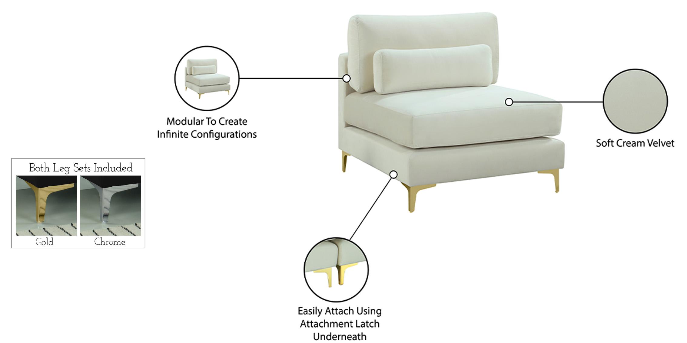 

    
605Cream-Armless Meridian Furniture Armless Chair
