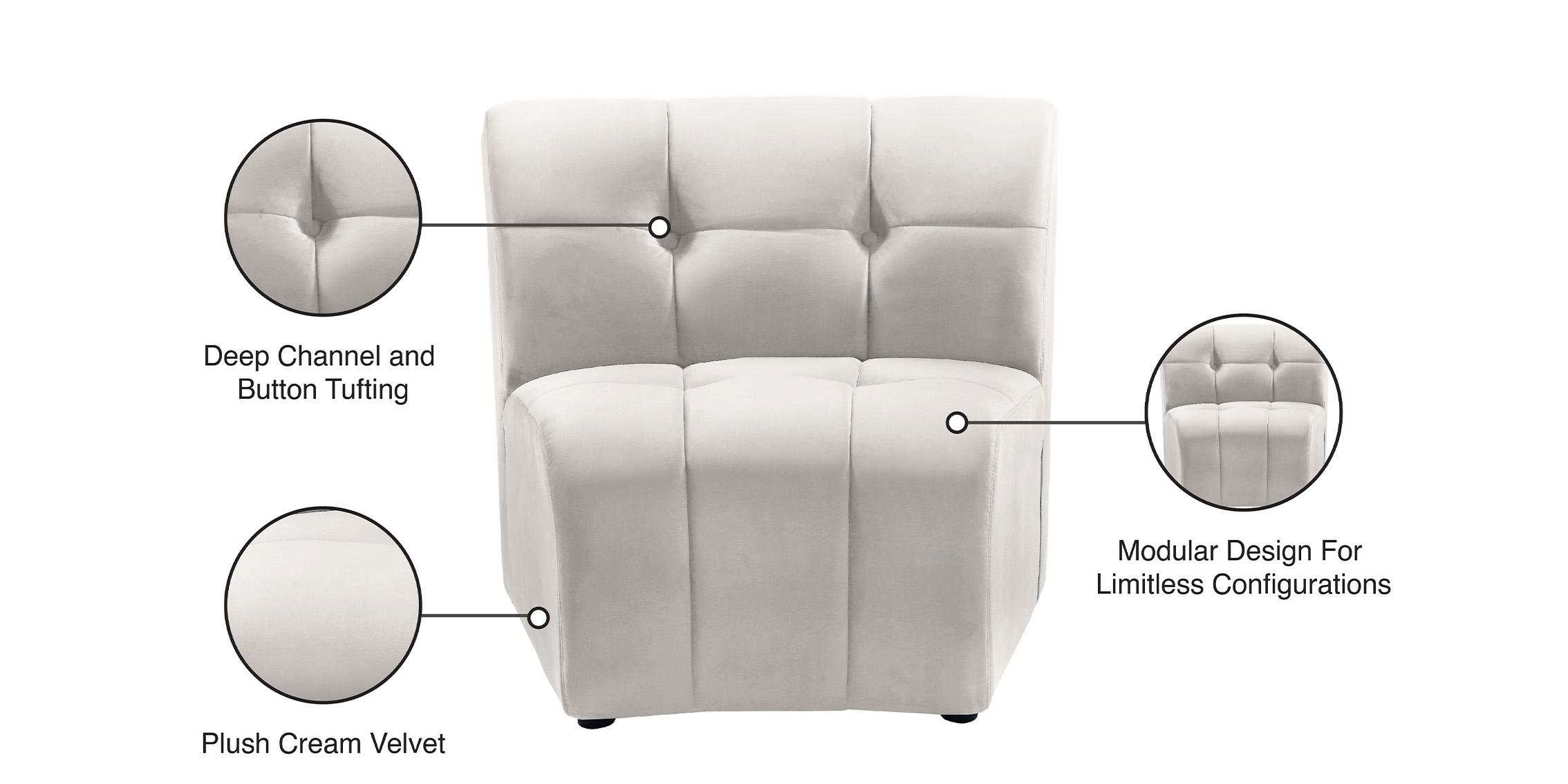

    
645Cream-C Meridian Furniture Modular Chair
