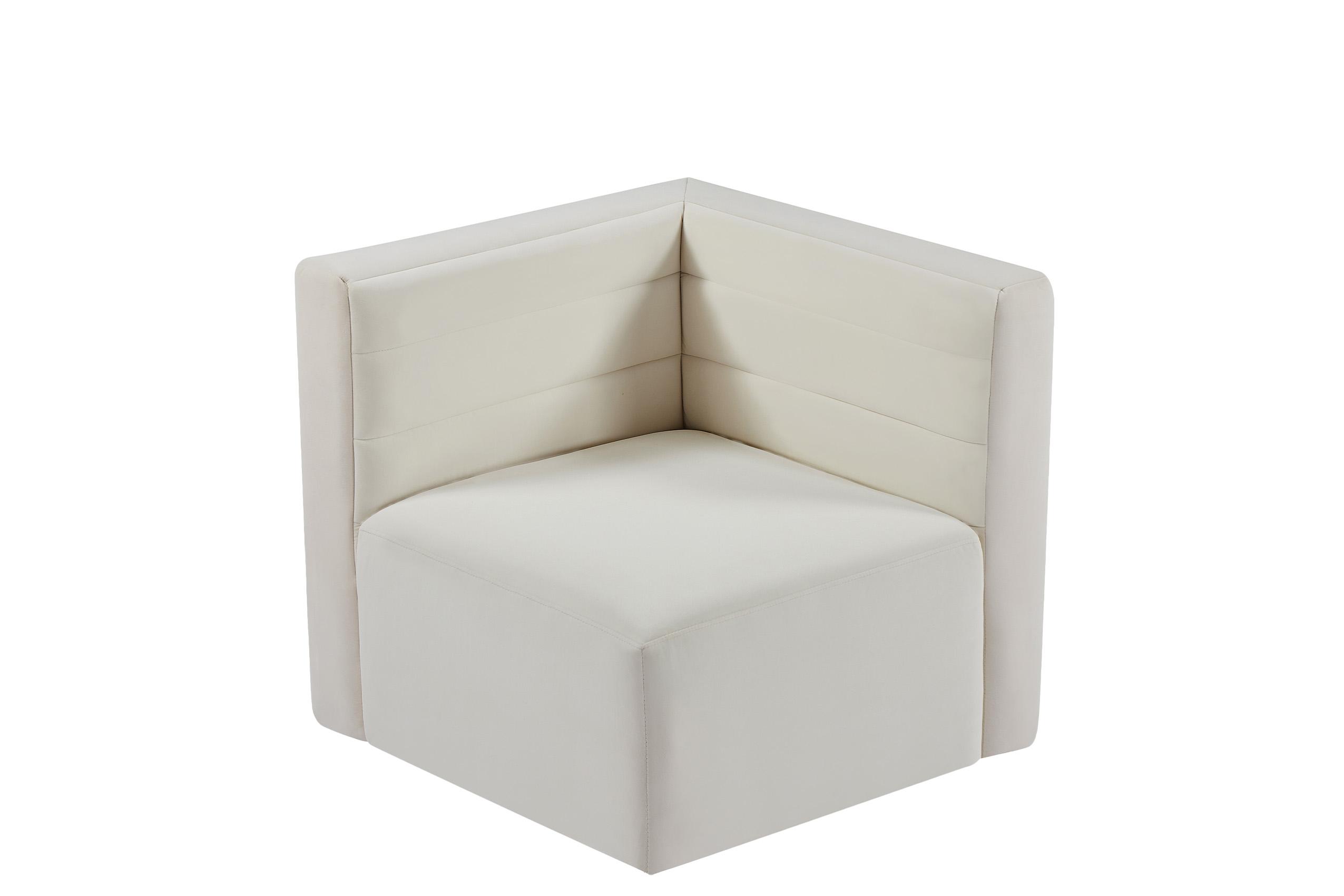 

    
Cream Velvet Modular Comfort Corner Chair Quincy 677Cream-Corner Meridian Modern

