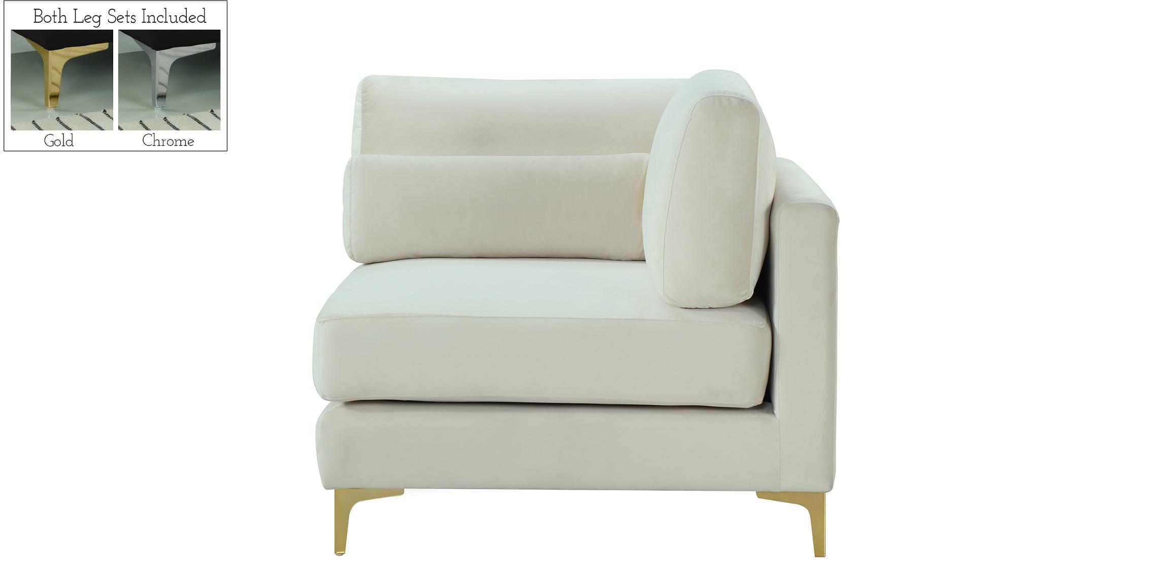 

        
Meridian Furniture JULIA 605Cream-Corner Corner chair Cream Velvet 753359799834
