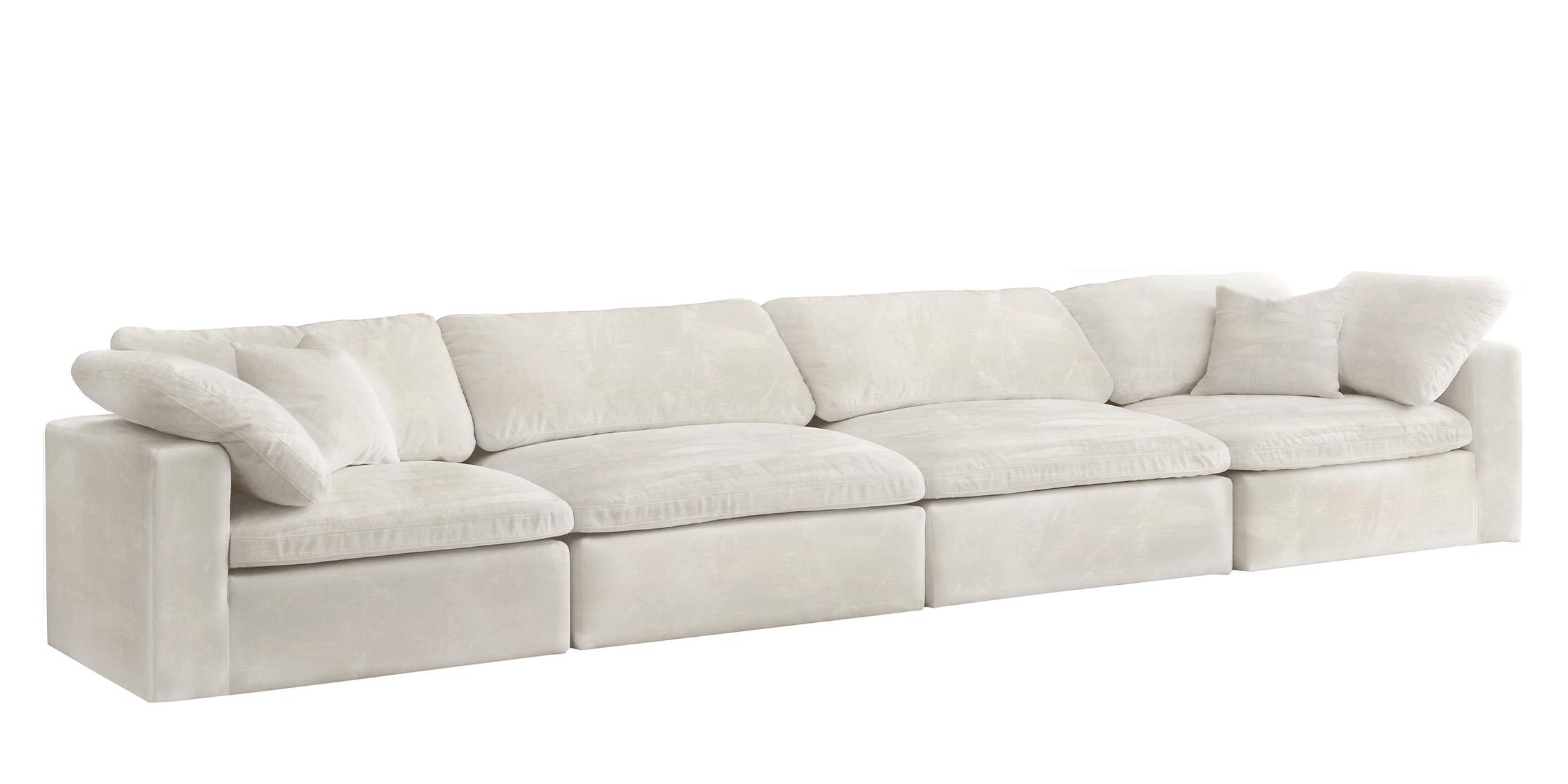 

    
Cozy Cream Velvet Comfort Modular Armless Sofa S158 Meridian
