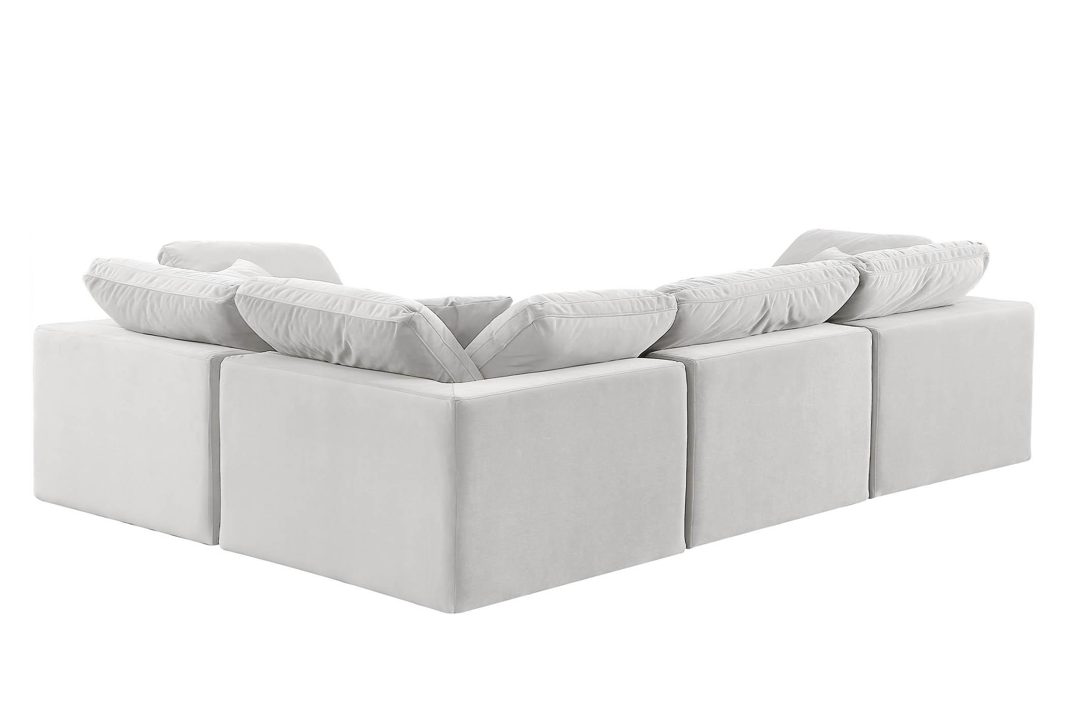 

        
Meridian Furniture 189Cream-Sec4C Modular Sectional Cream Velvet 094308321509
