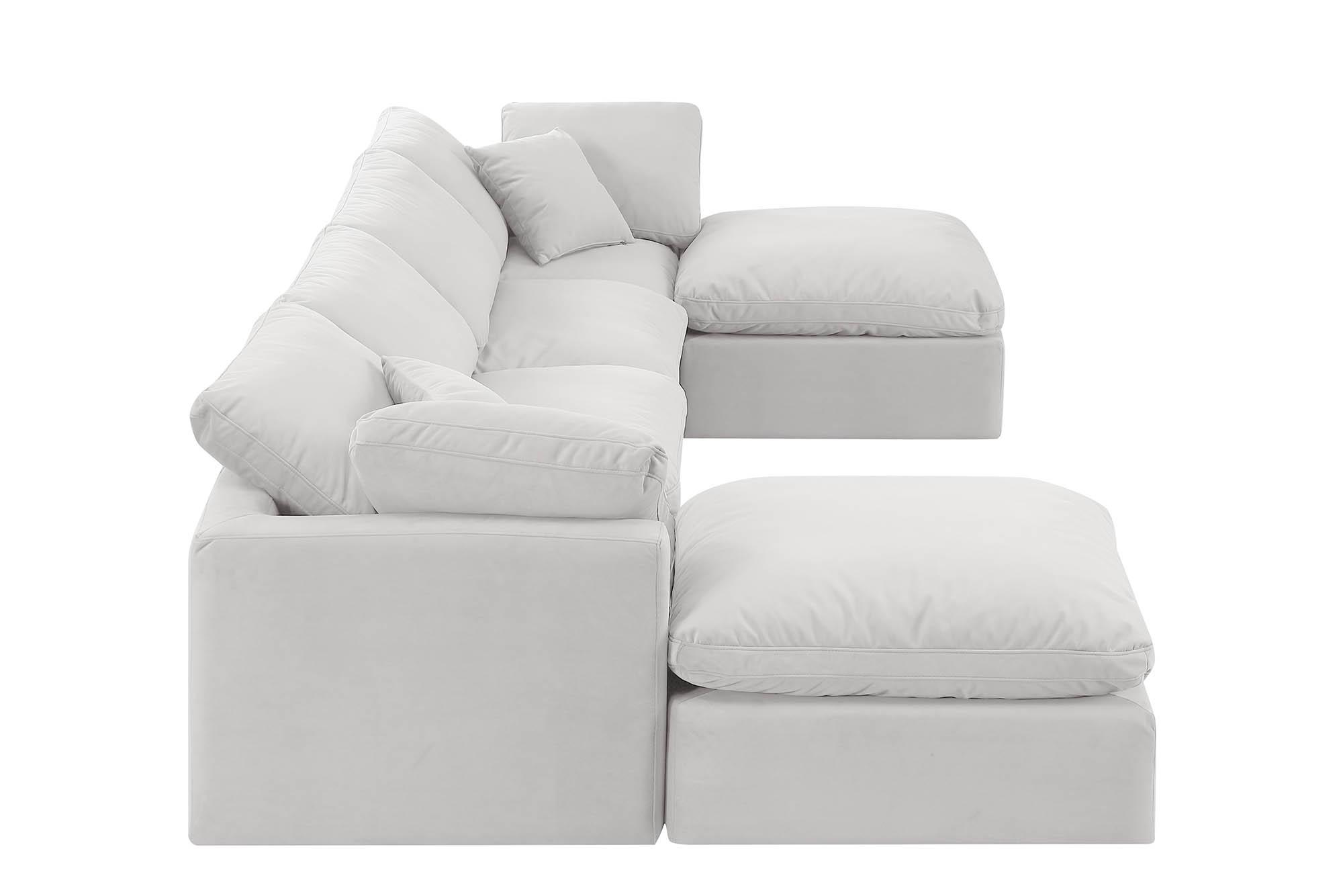 

        
Meridian Furniture INDULGE 147Cream-Sec6B Modular Sectional Sofa Cream Velvet 094308315973
