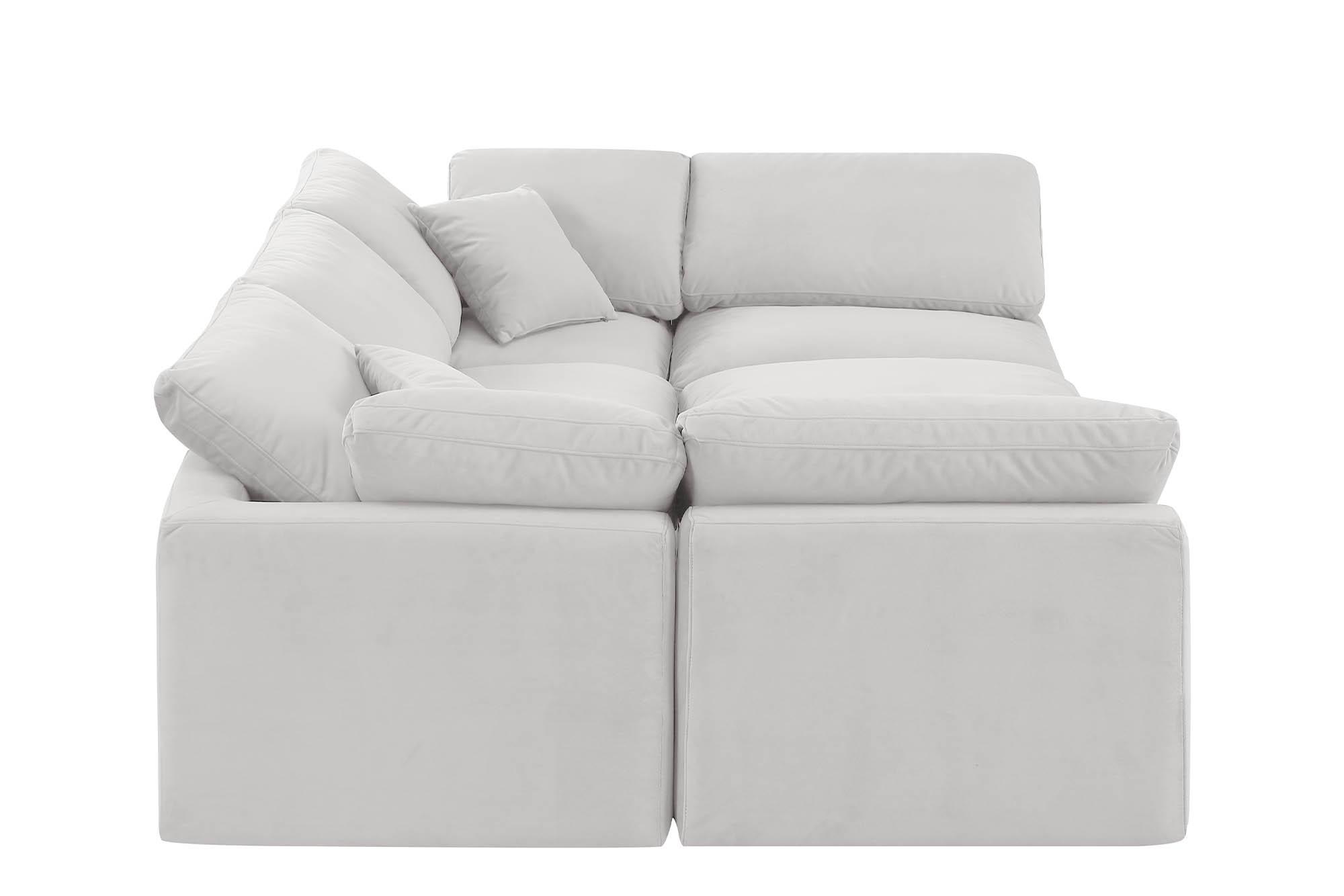 

        
Meridian Furniture INDULGE 147Cream-Sec6C Modular Sectional Sofa Cream Velvet 094308315980
